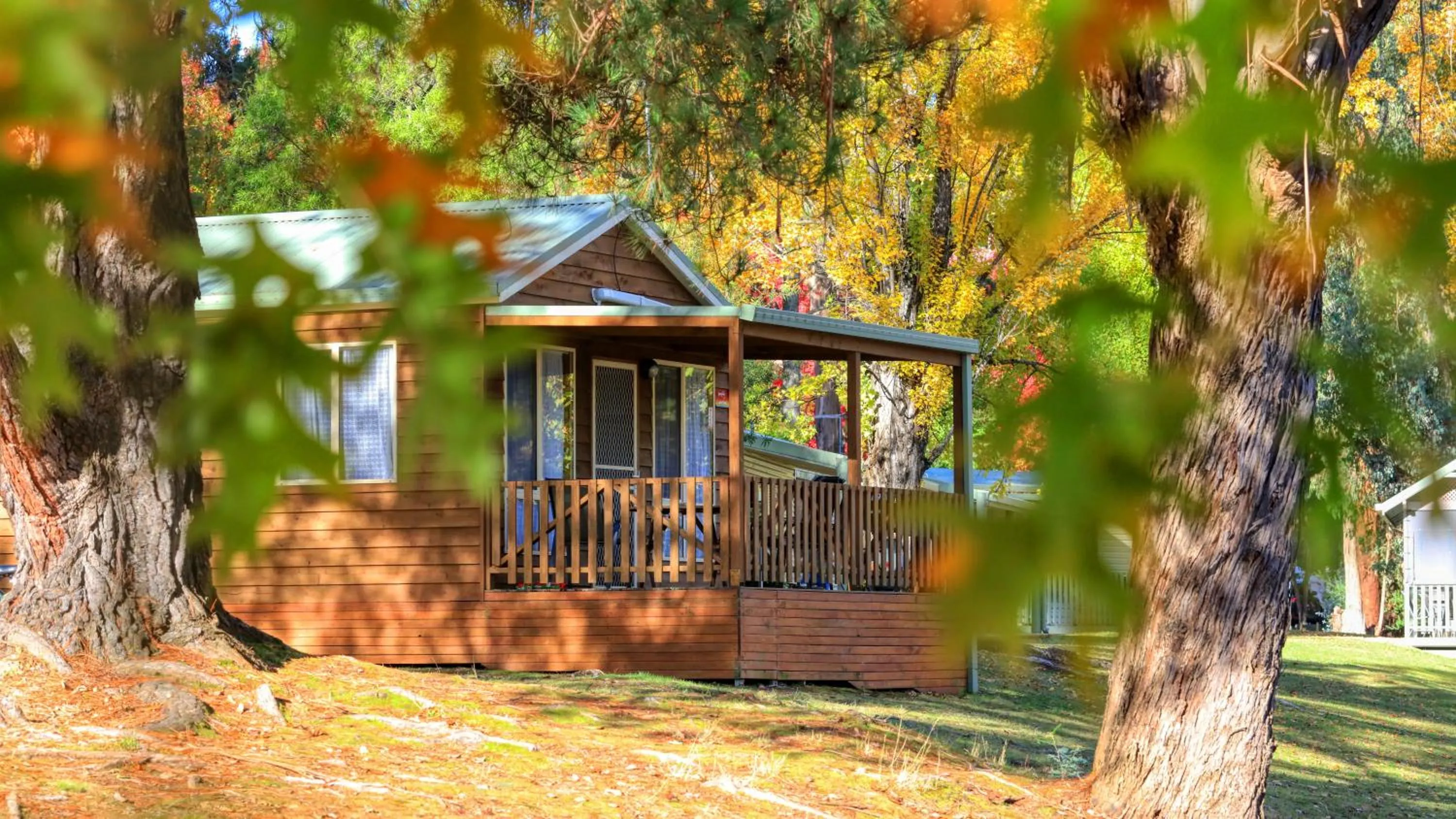 Lake view in Beechworth Lake Sambell Caravan Park
