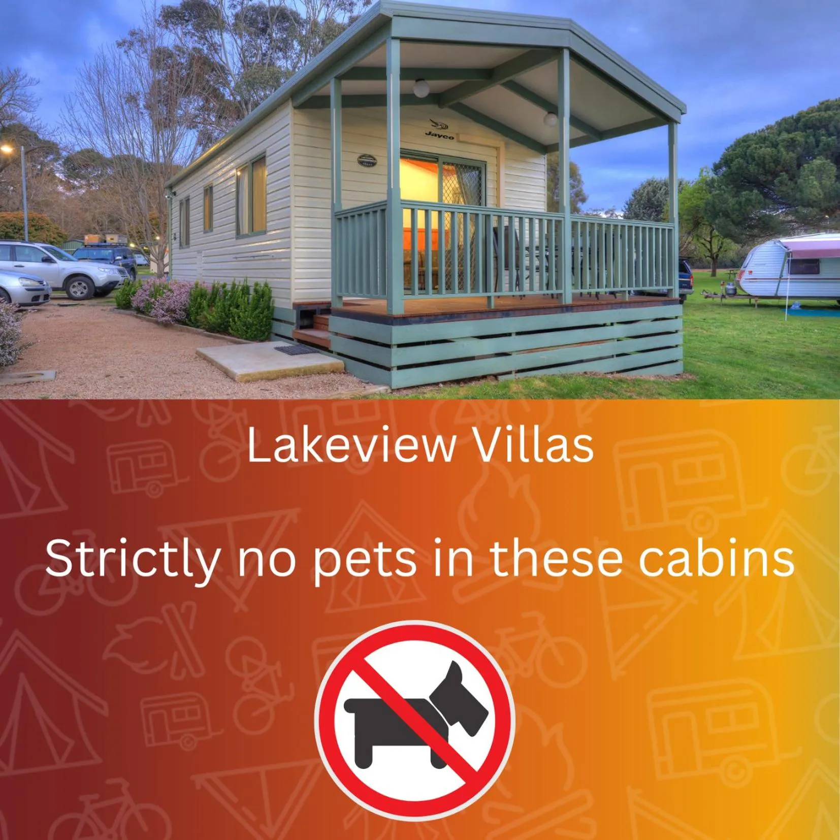 Pets in Beechworth Lake Sambell Caravan Park