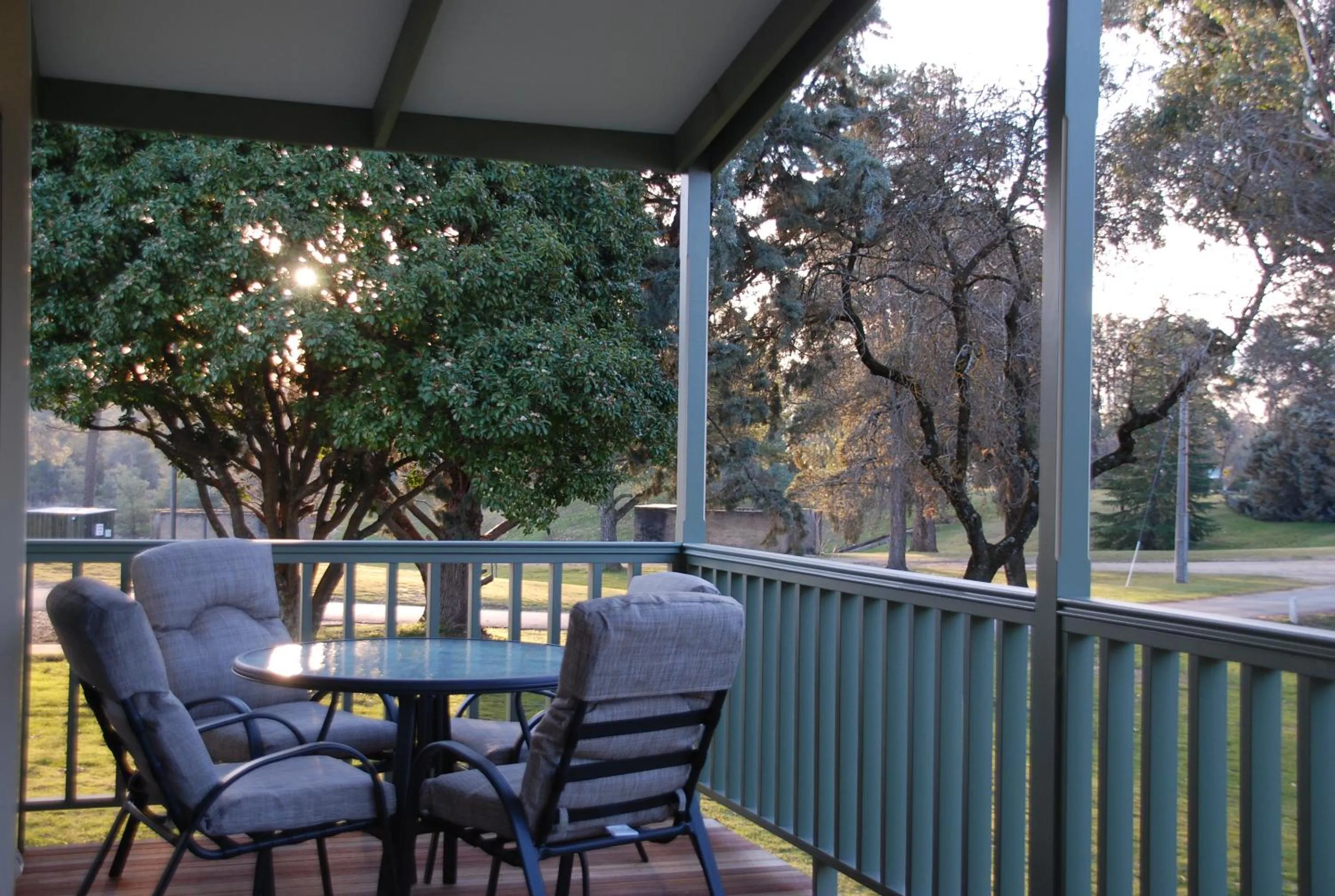 Balcony/Terrace in Beechworth Lake Sambell Caravan Park