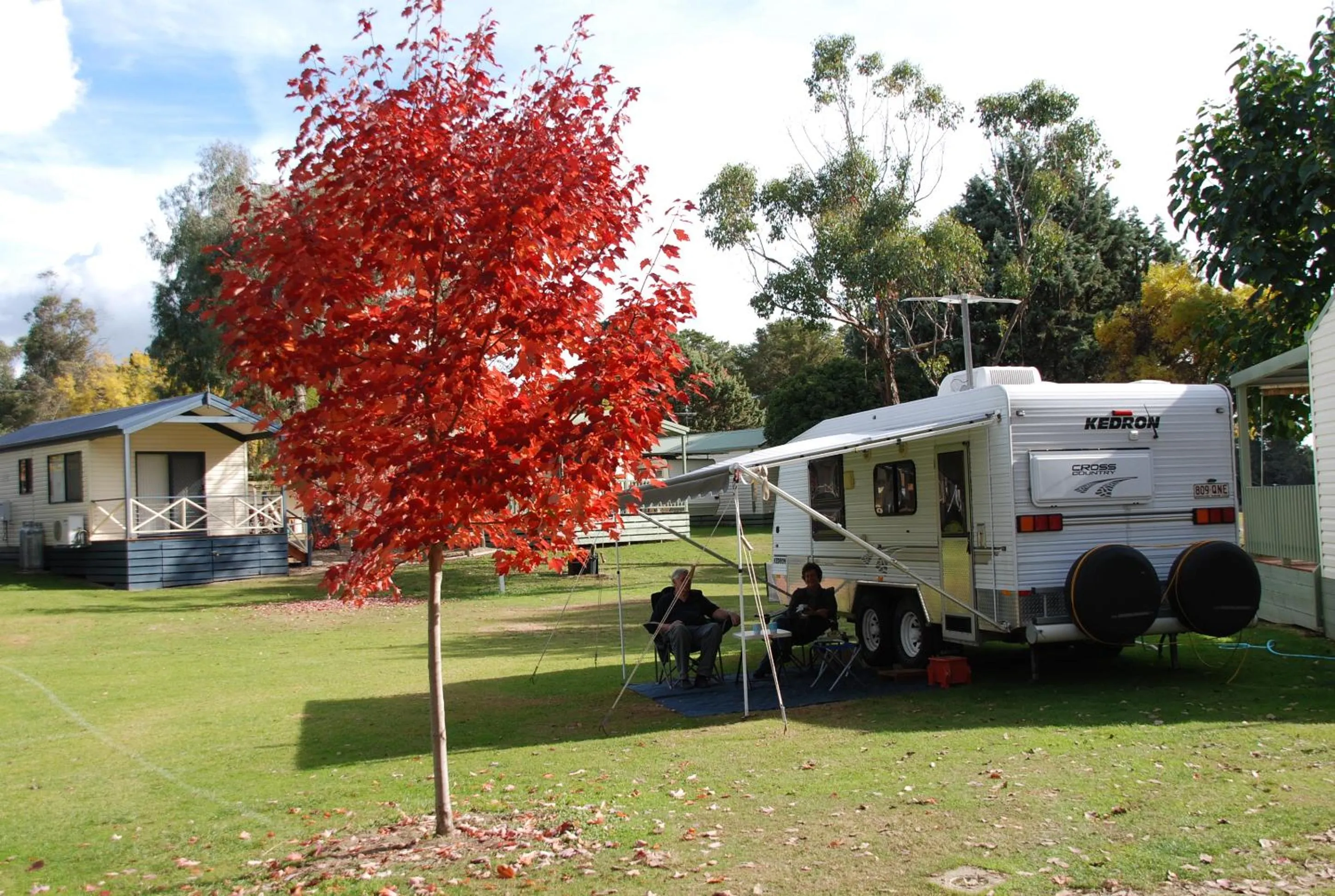 Area and facilities in Beechworth Lake Sambell Caravan Park