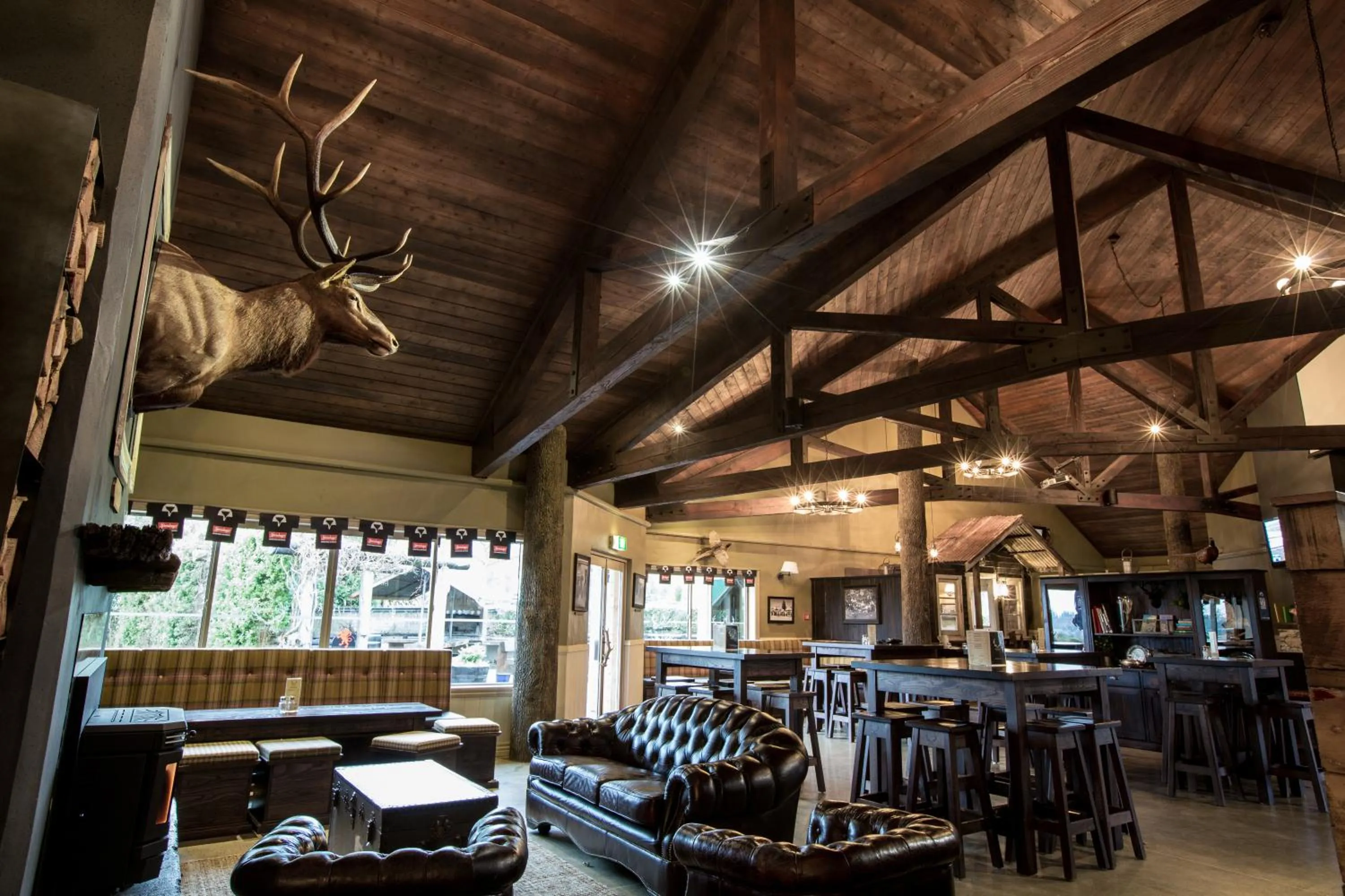 Lounge or bar in Hanmer Springs Retreat