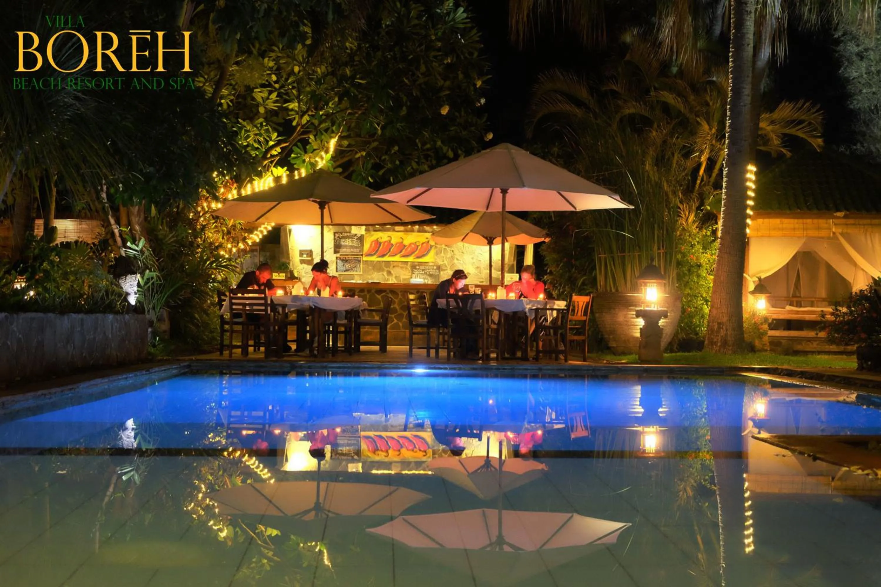 Restaurant/places to eat in Villa Boreh Beach Resort and Spa