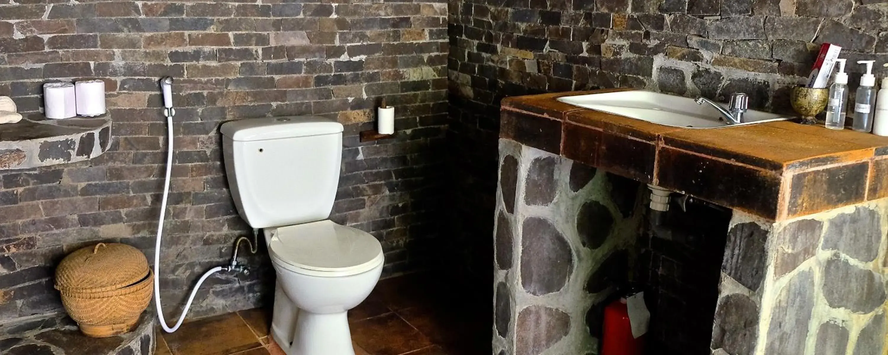 Bathroom in Villa Boreh Beach Resort and Spa Bathroom in Villa Boreh Beach Resort and Spa