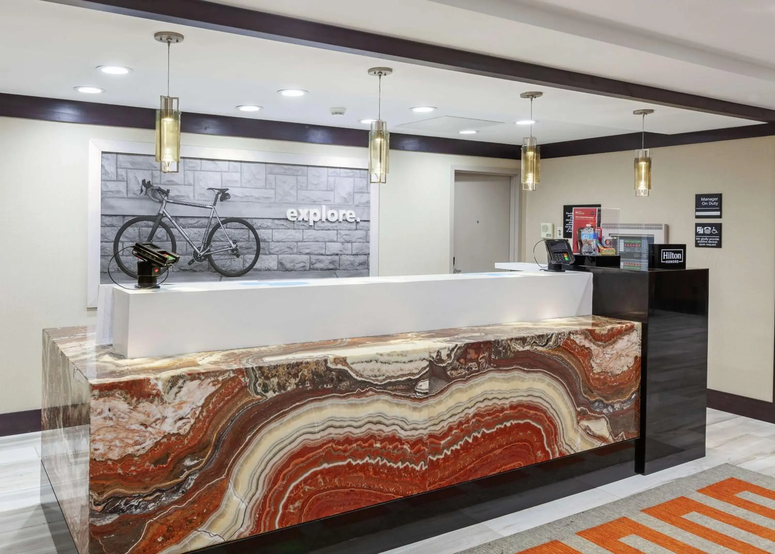 Lobby or reception in Hampton Inn & Suites Houston-Bush Intercontinental Airport Lobby or reception in Hampton Inn & Suites Houston-Bush Intercontinental Airport