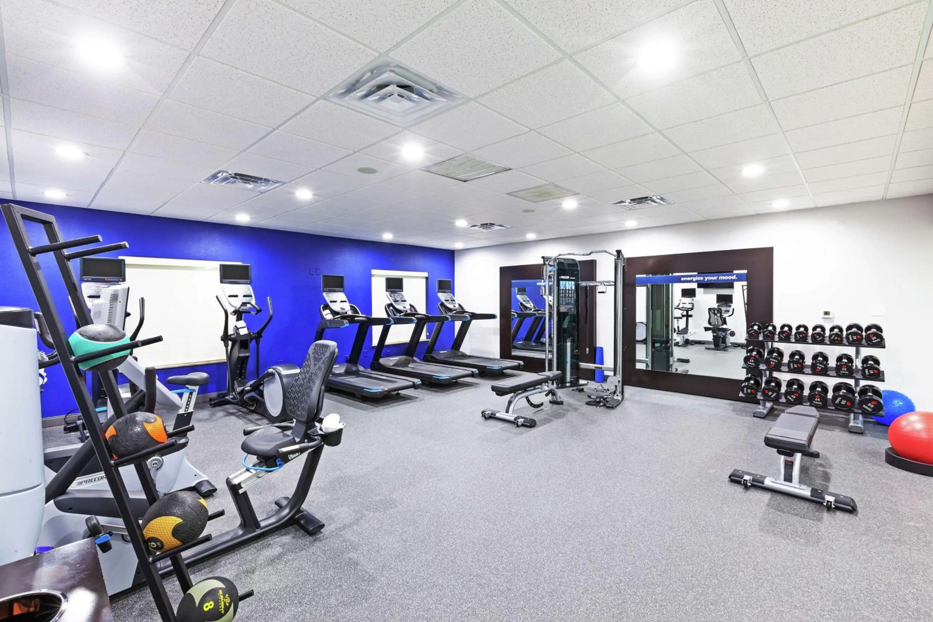 Fitness centre/facilities in Hampton Inn & Suites Houston-Bush Intercontinental Airport