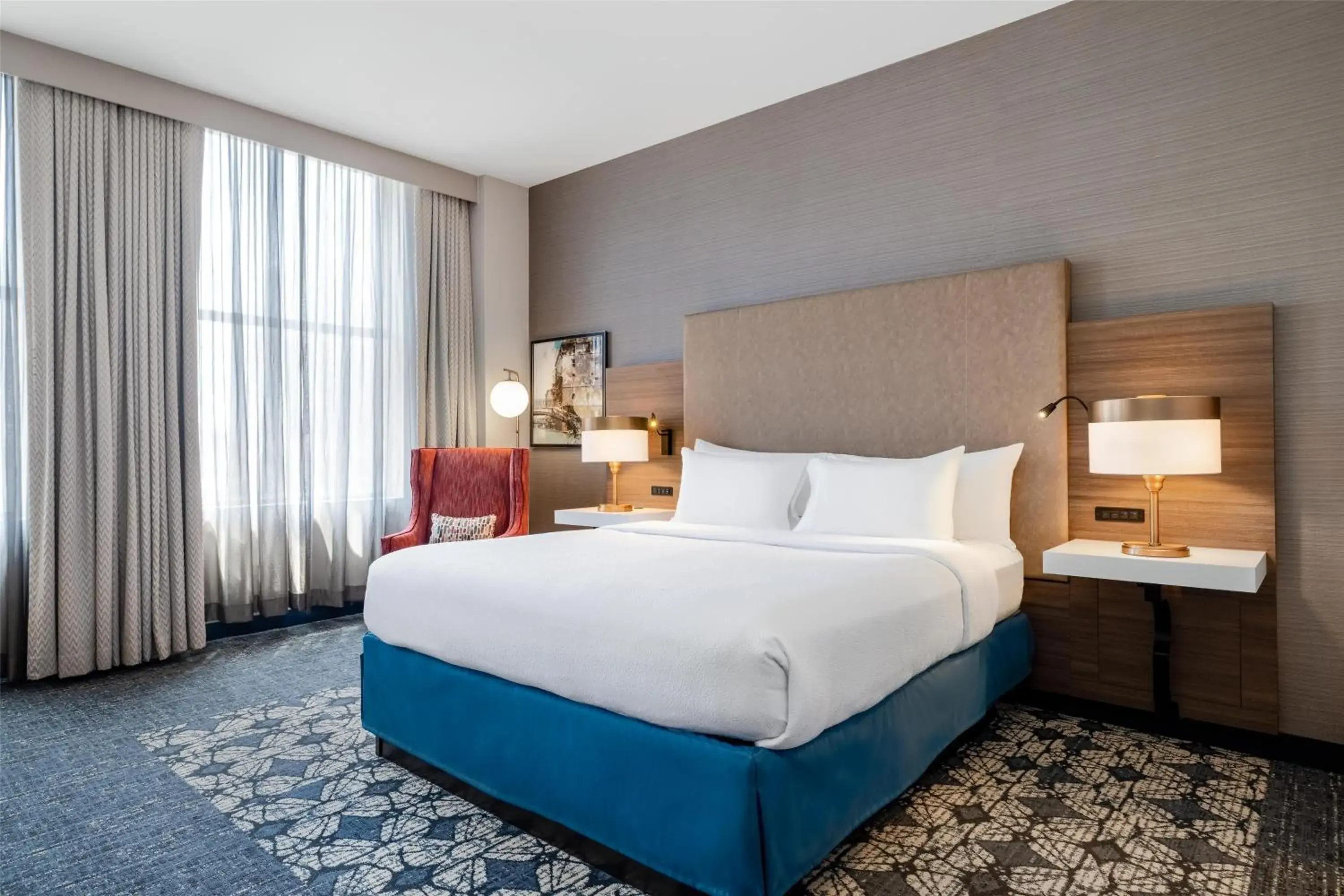 Bed in Hilton Garden Inn Indianapolis Downtown Bed in Hilton Garden Inn Indianapolis Downtown