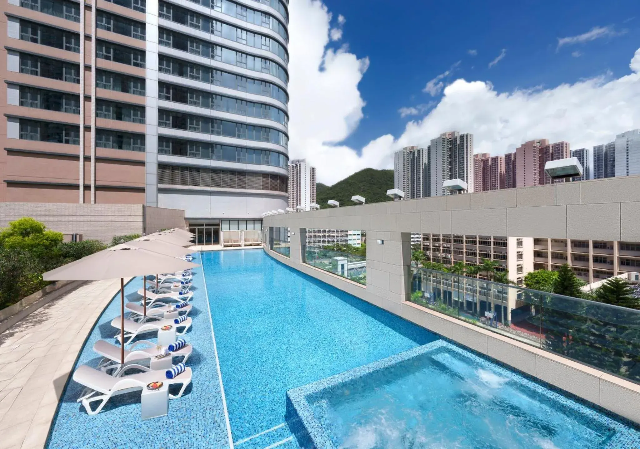 Swimming pool in Crowne Plaza Hong Kong Kowloon East by IHG Swimming pool in Crowne Plaza Hong Kong Kowloon East by IHG