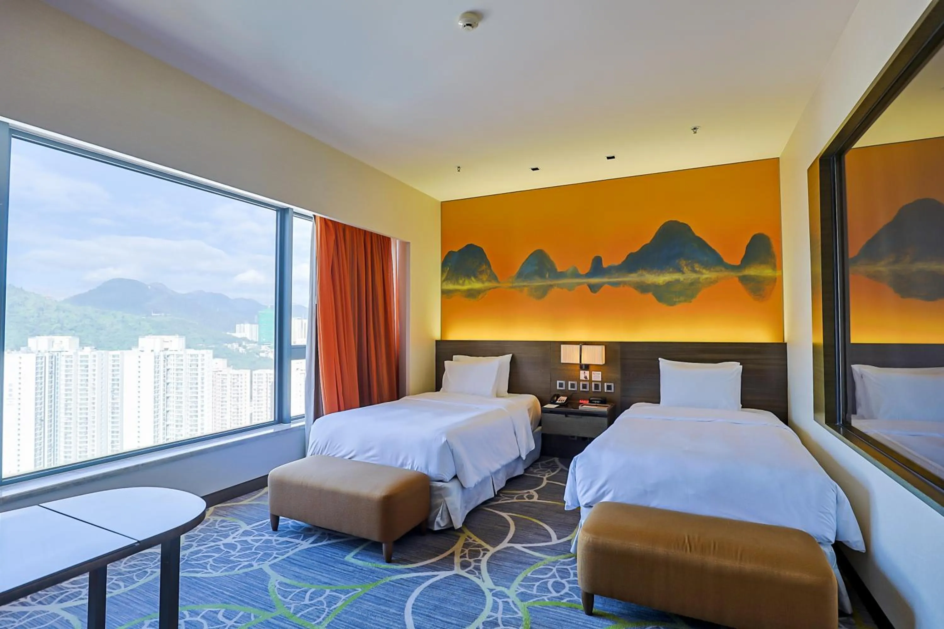 City view, Bed in Crowne Plaza Hong Kong Kowloon East by IHG