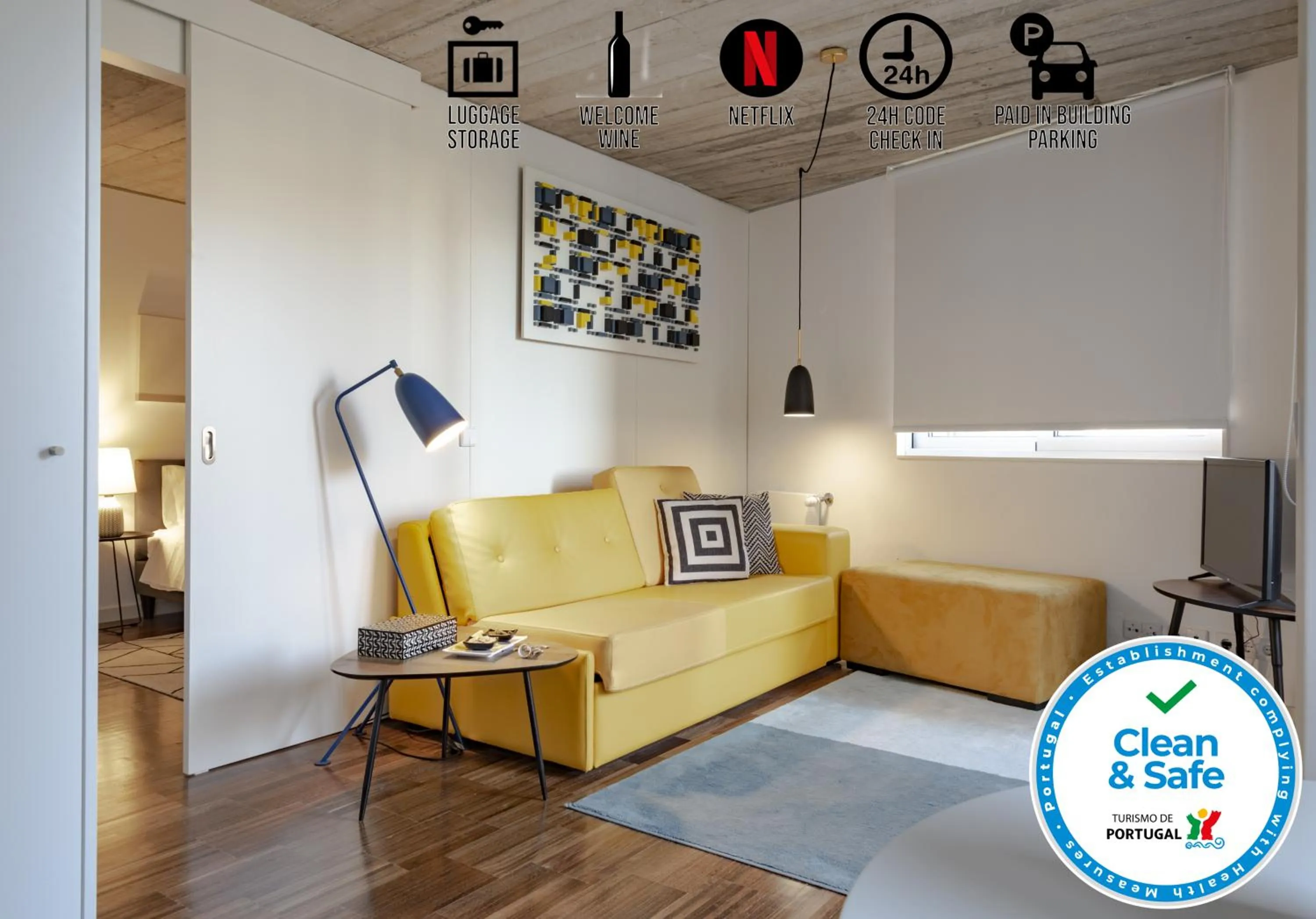 Living room in PortoSoul Trindade