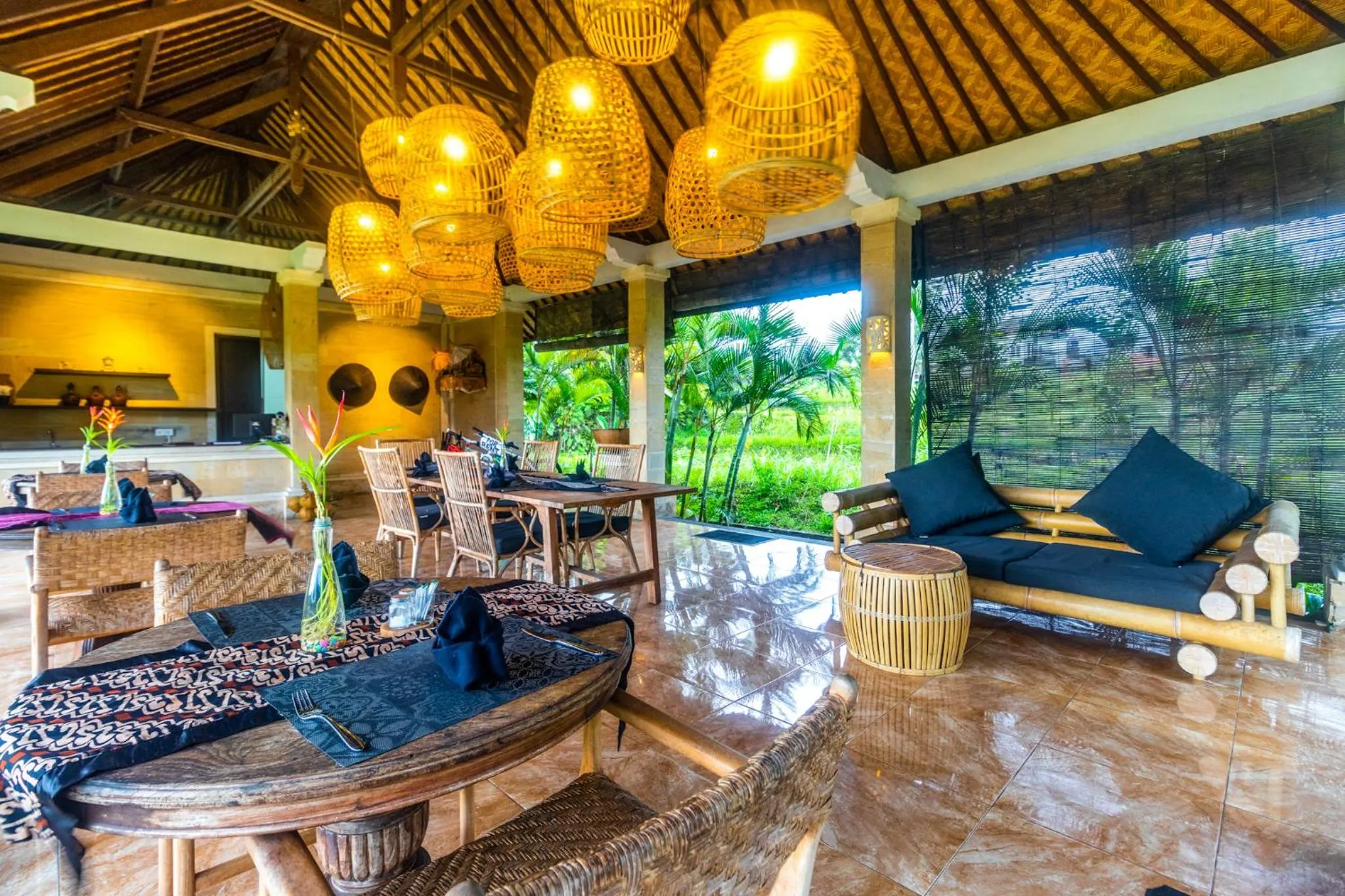 Restaurant/places to eat in Pelangi Villas Sidemen by AGATA