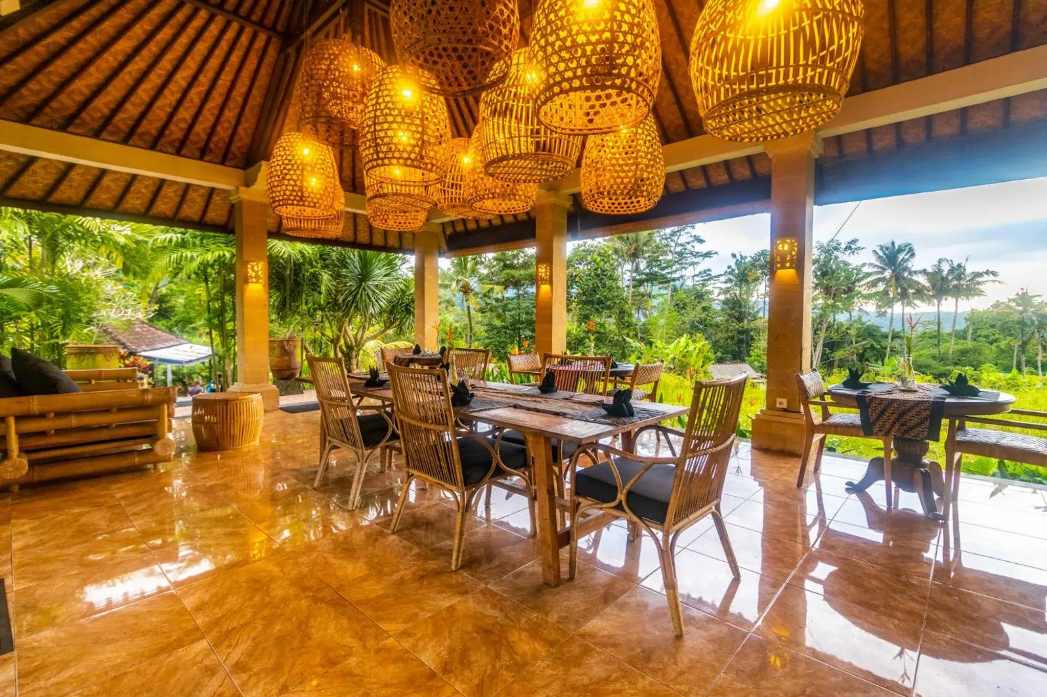 Restaurant/places to eat in Pelangi Villas Sidemen by AGATA Restaurant/places to eat in Pelangi Villas Sidemen by AGATA