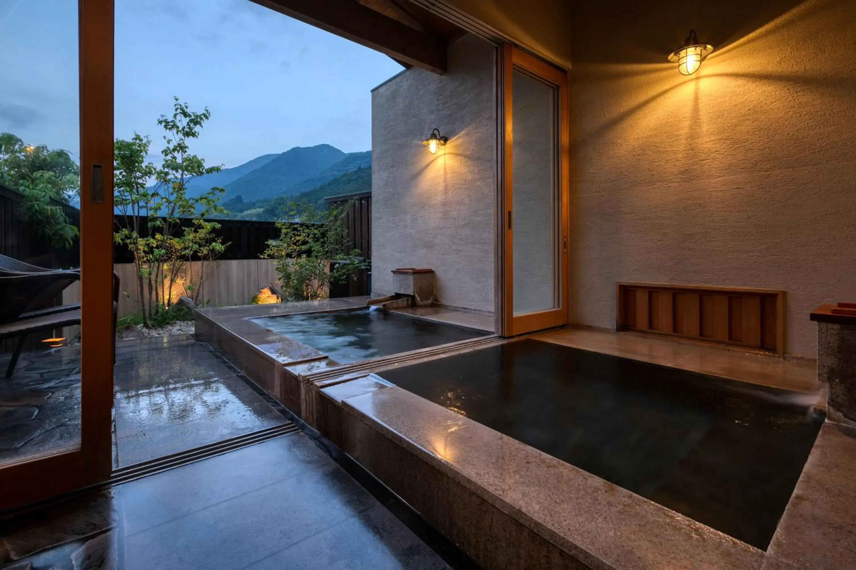 Mountain view in Yufuin Onsen Toshoan Mountain view in Yufuin Onsen Toshoan