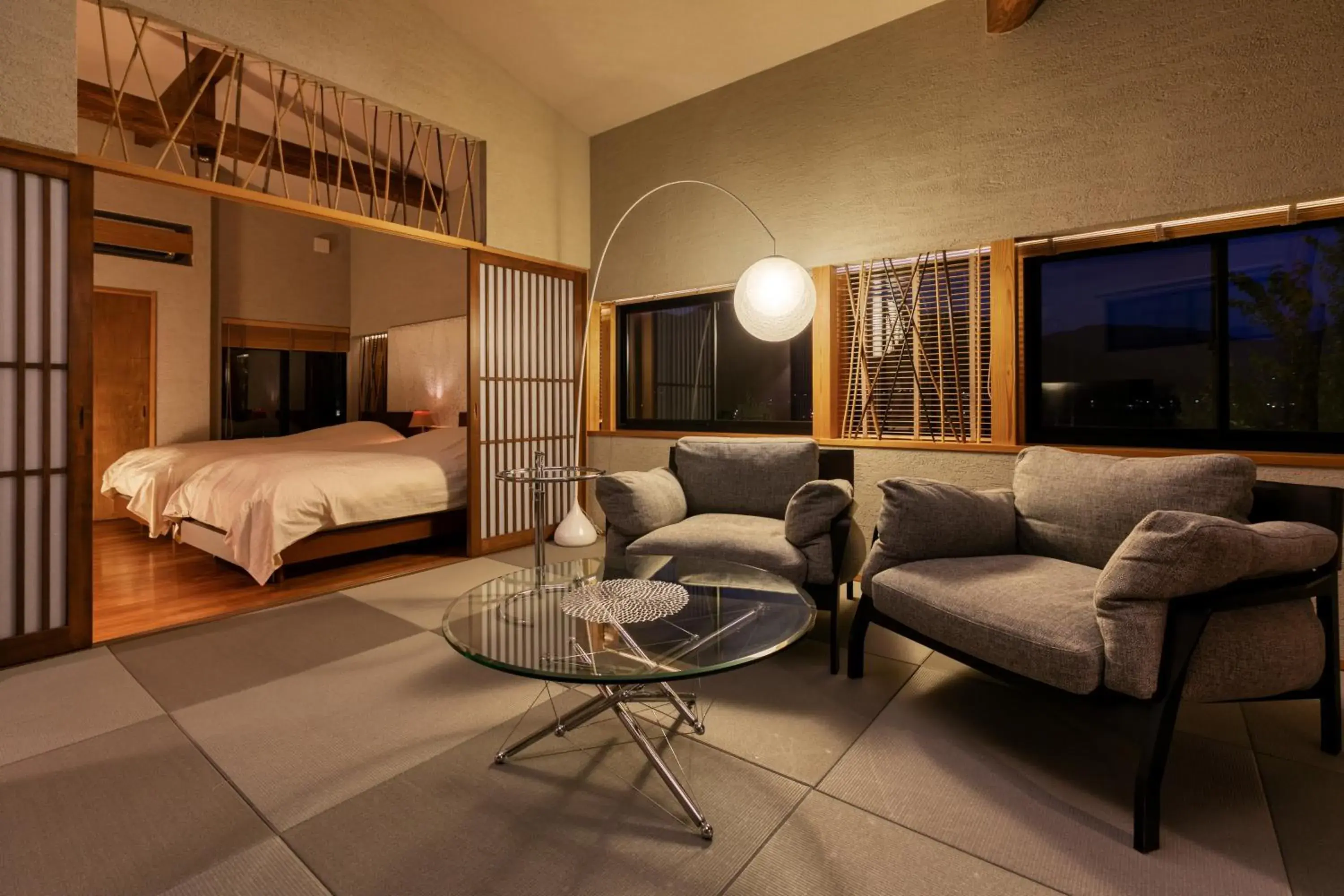 Living room, Bed in Yufuin Onsen Toshoan Living room, Bed in Yufuin Onsen Toshoan