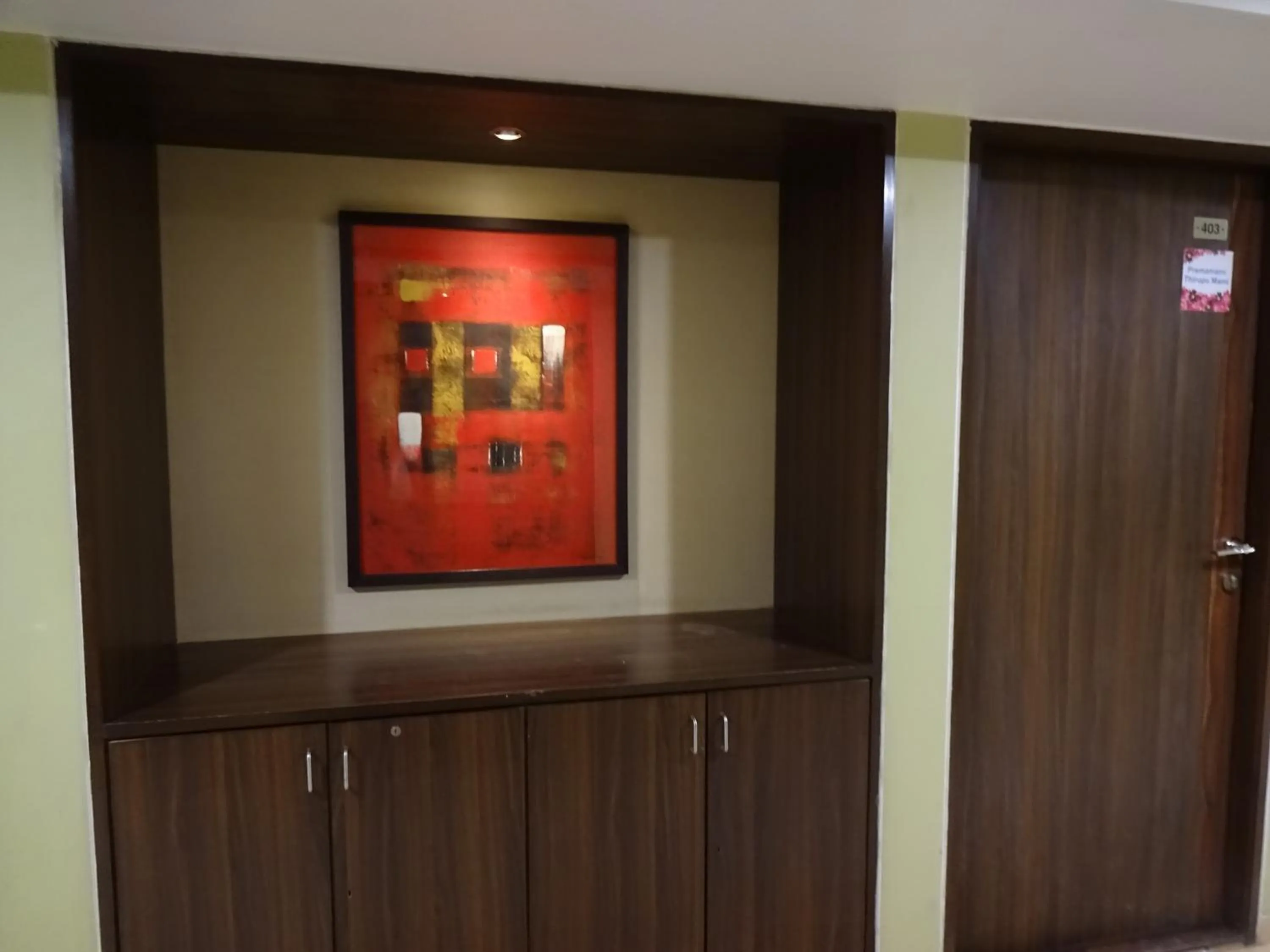 Decorative detail in Hotel Platinum Residency