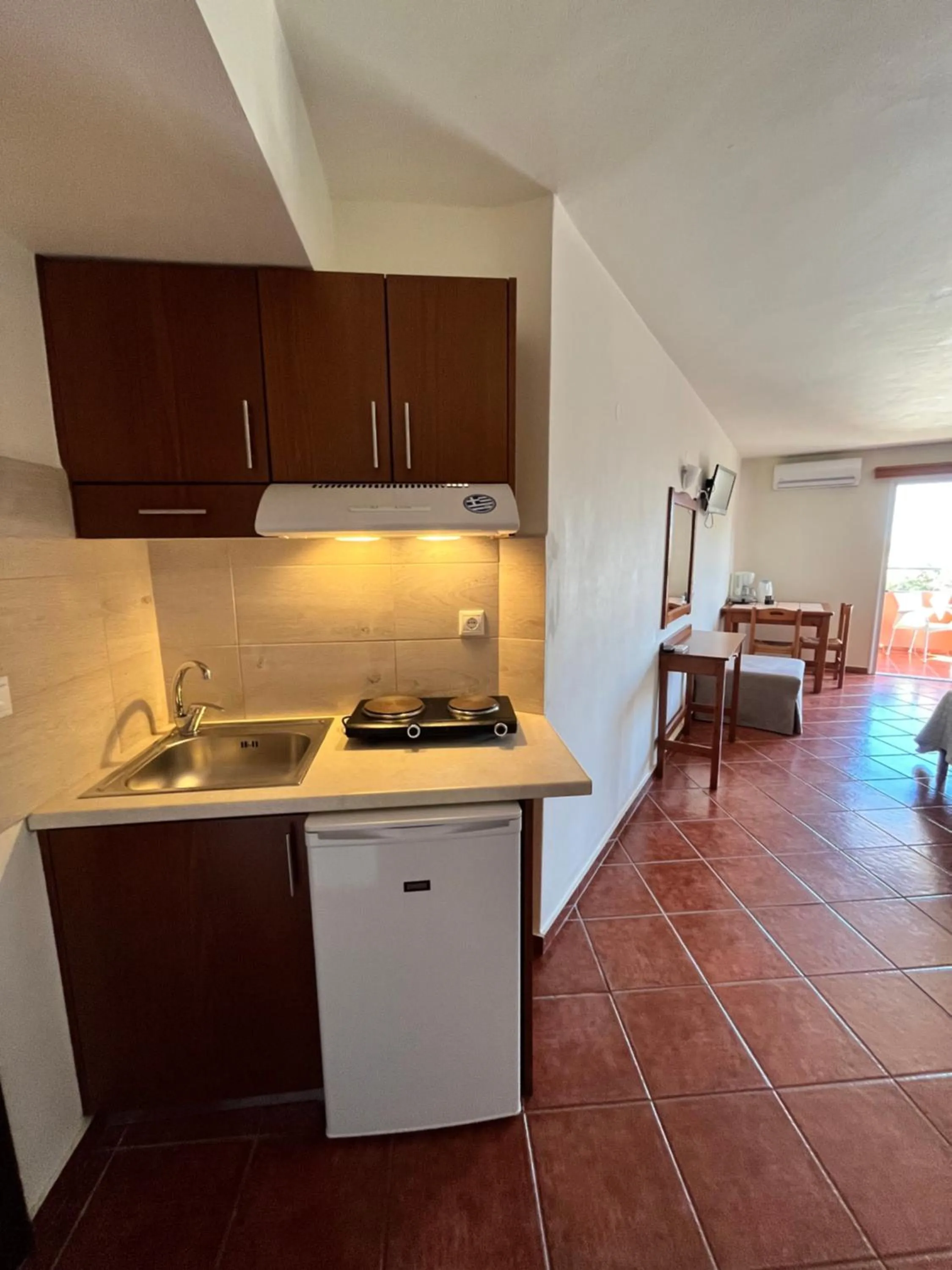 Kitchen or kitchenette in Iolkos Hotel Apartments