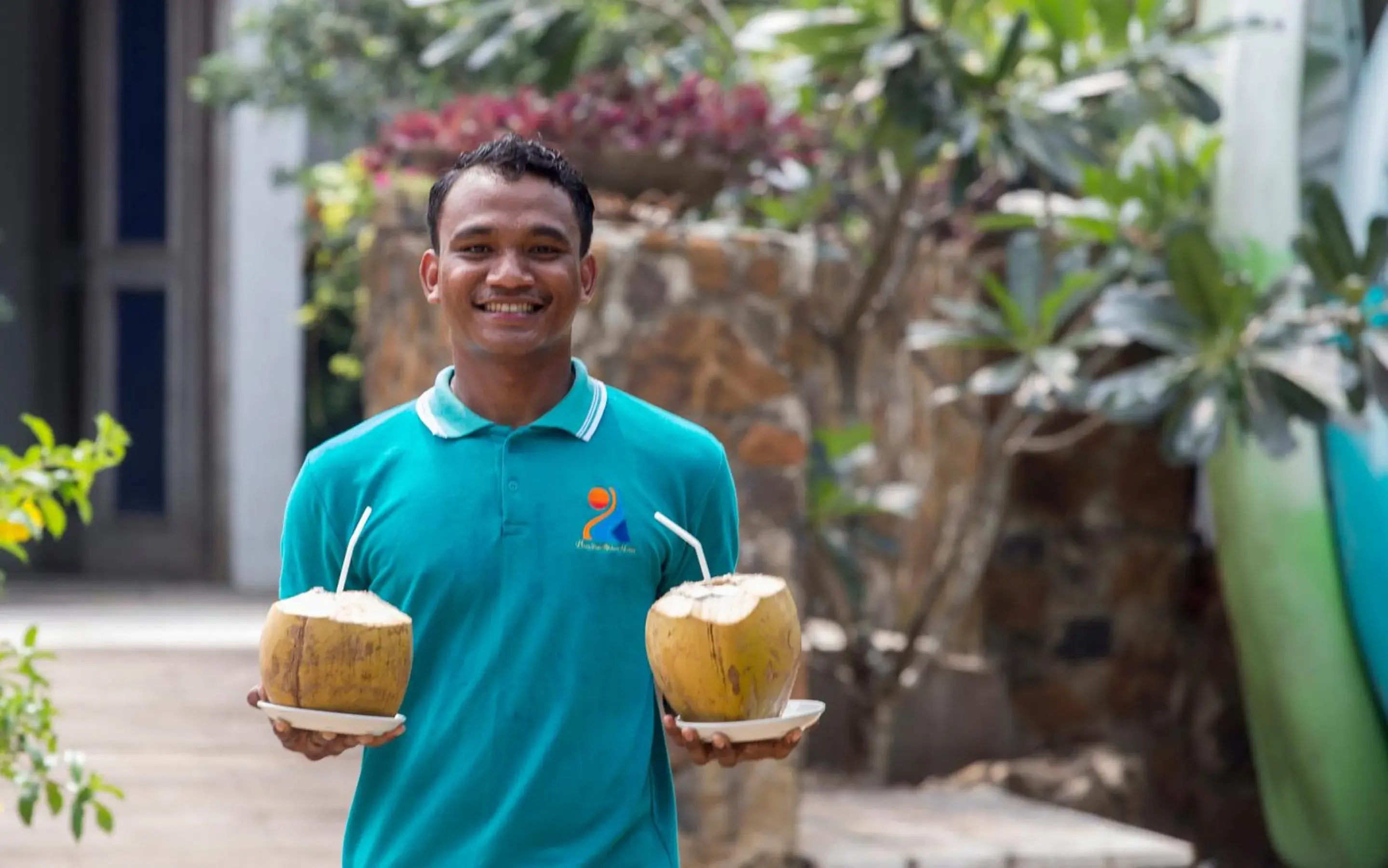 Staff in Puri Sari Beach Hotel Staff in Puri Sari Beach Hotel