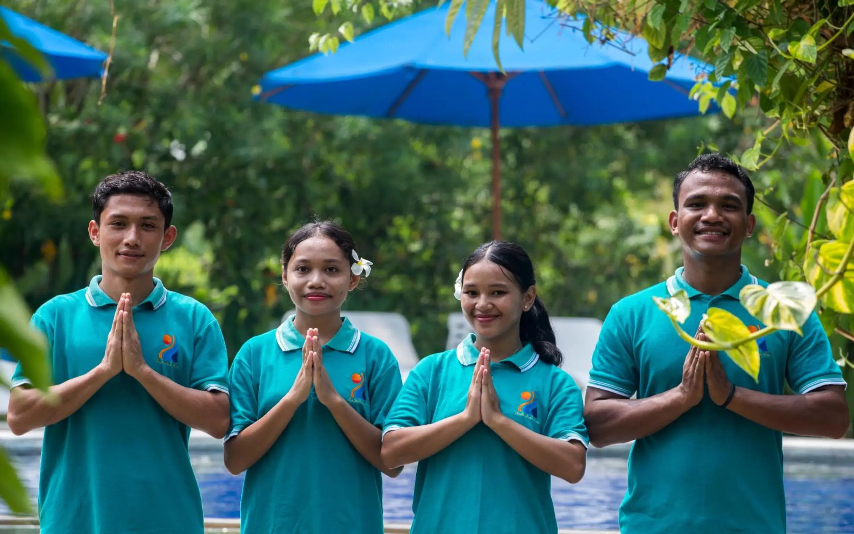 Staff in Puri Sari Beach Hotel Staff in Puri Sari Beach Hotel