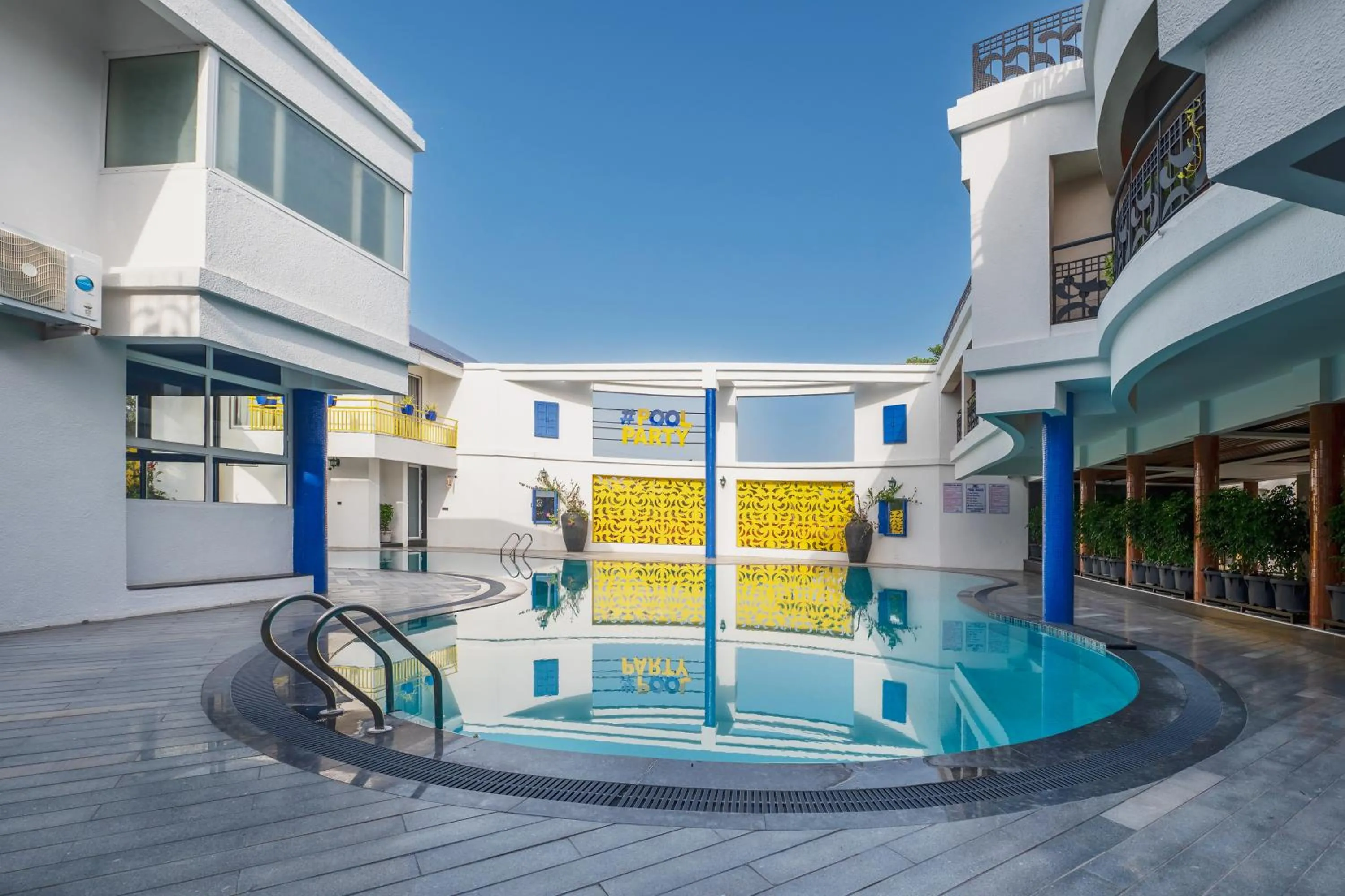 Swimming pool in Roadies Rostel - Best Adventure Resort in Ahmedabad