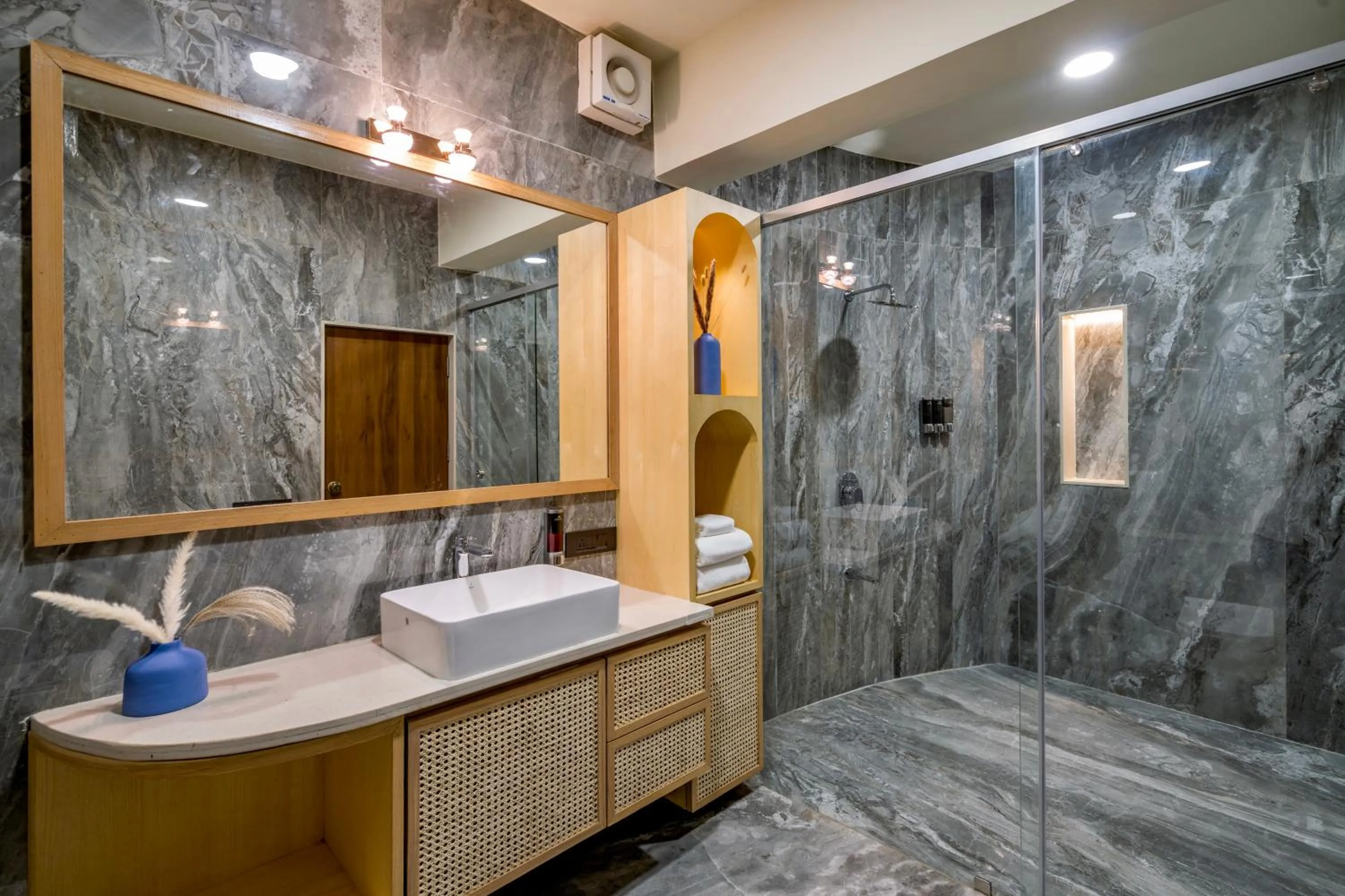 Bathroom in Roadies Rostel - Best Adventure Resort in Ahmedabad