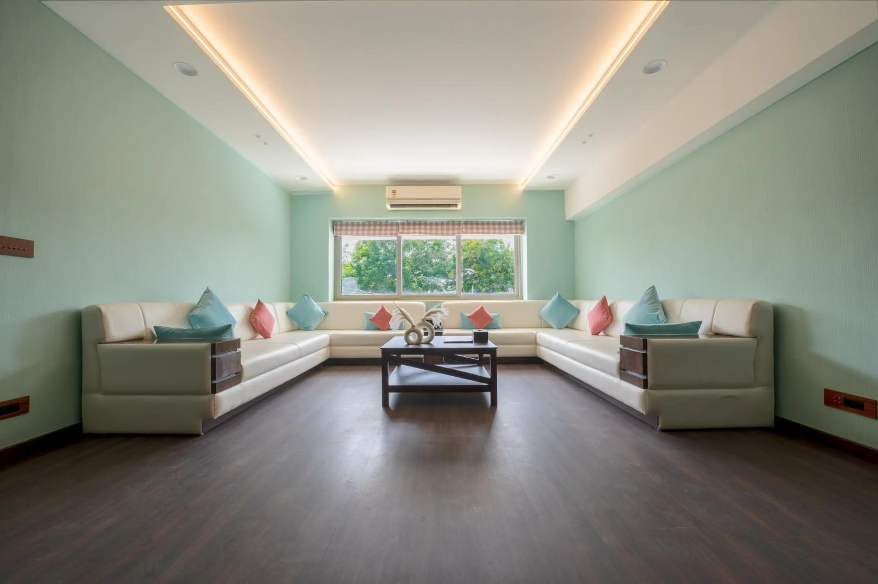 Seating area in Roadies Rostel - Best Adventure Resort in Ahmedabad