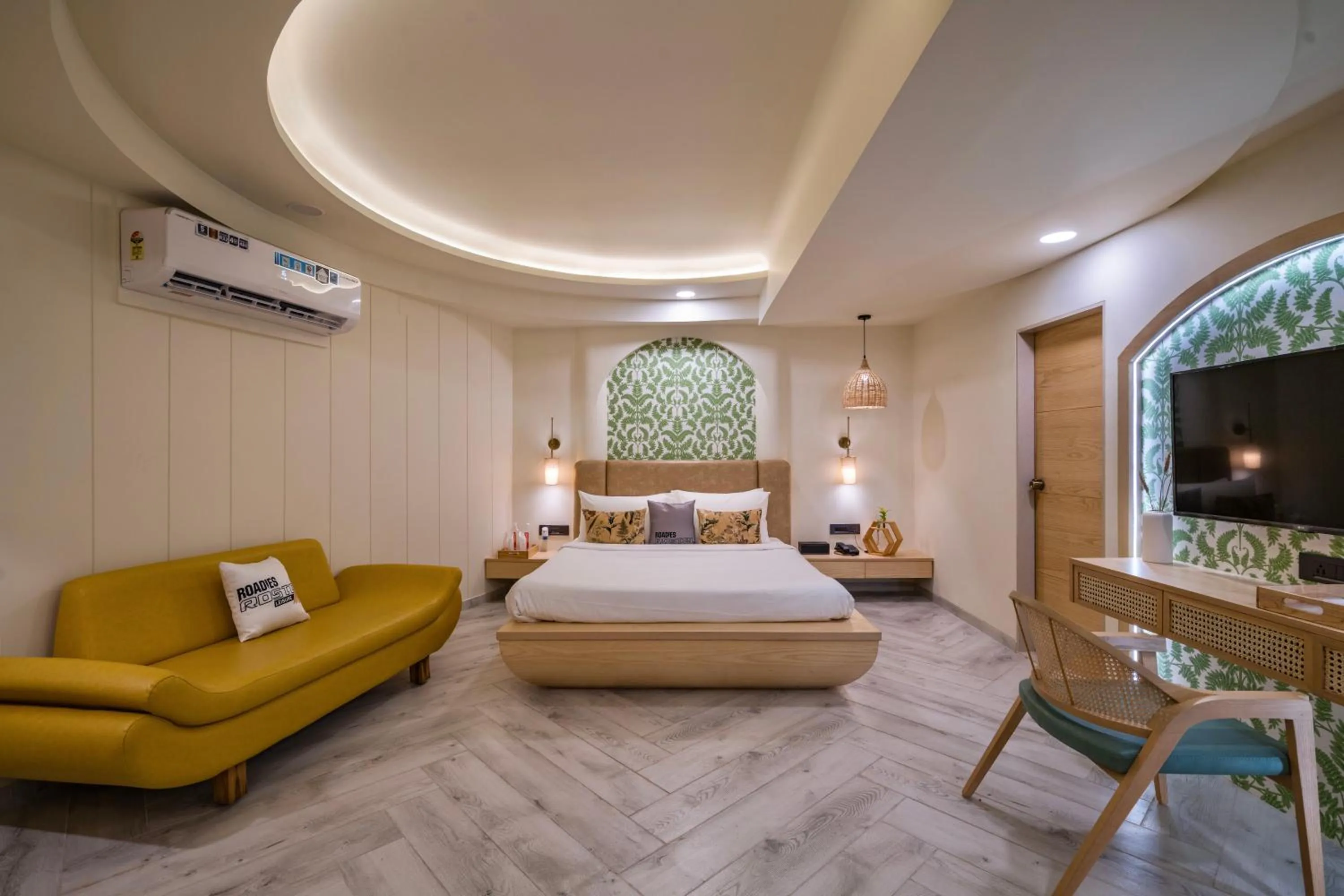 Bedroom, Bed in Roadies Rostel - Best Adventure Resort in Ahmedabad