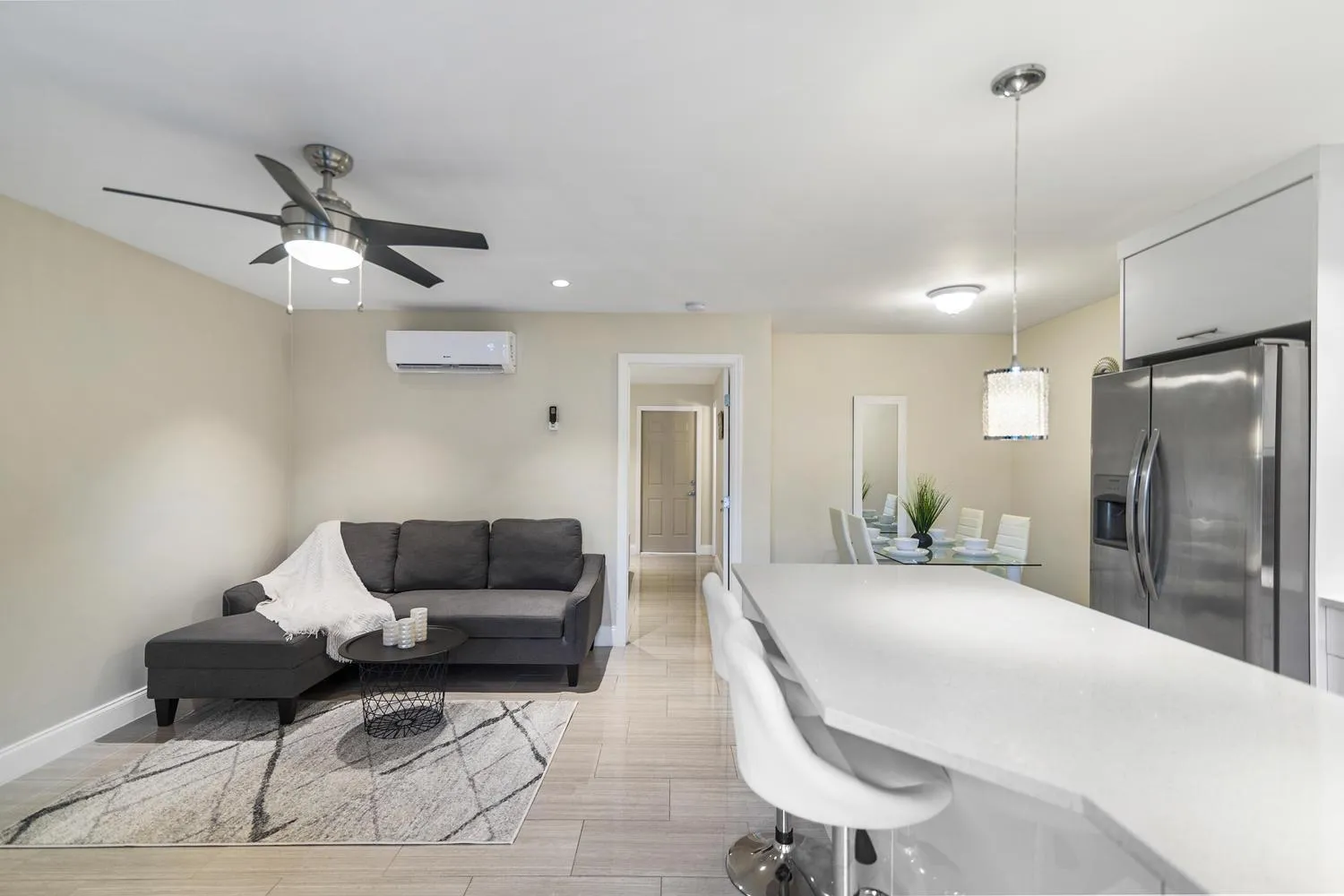 Living room in Alani Bay Condos