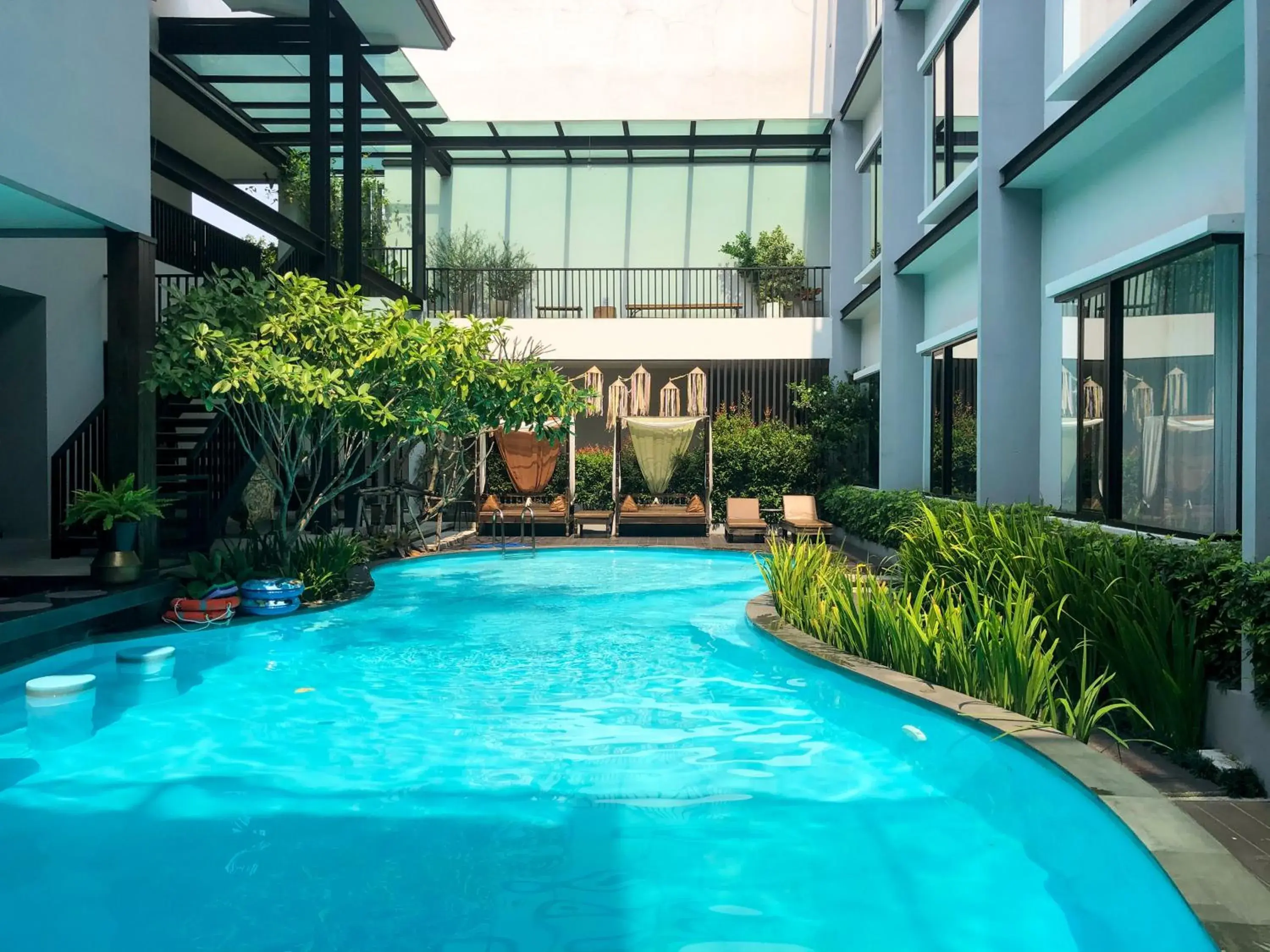 Pool view in NAI YA Hotel -SHA Extra Plus Pool view in NAI YA Hotel -SHA Extra Plus