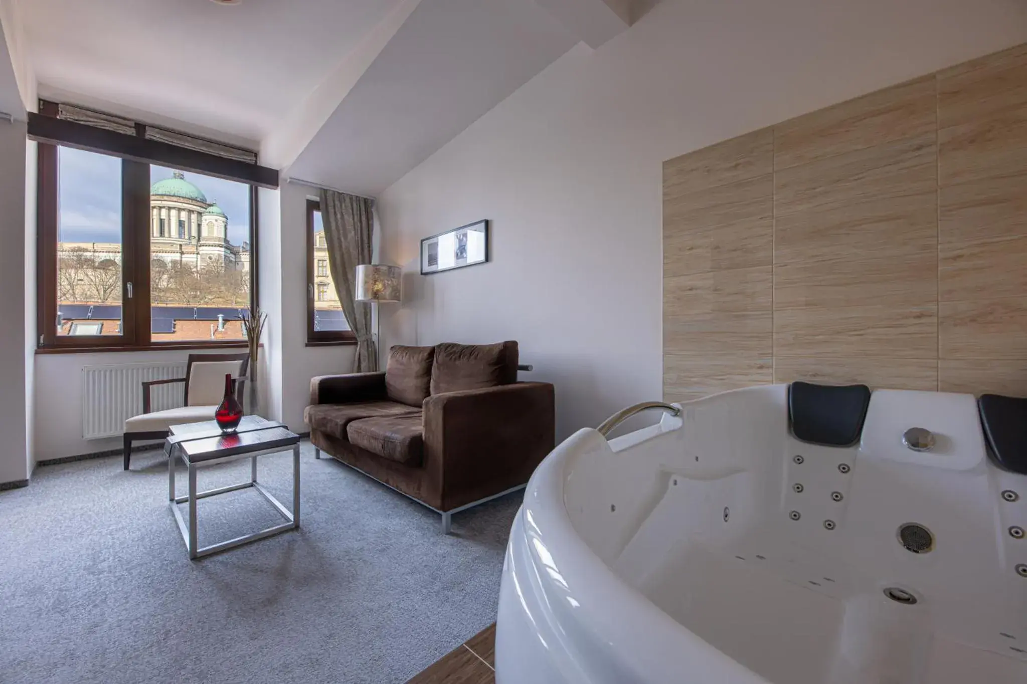 View (from property/room), Bed in Bazilika alatt Panzió View (from property/room), Bed in Bazilika alatt Panzió