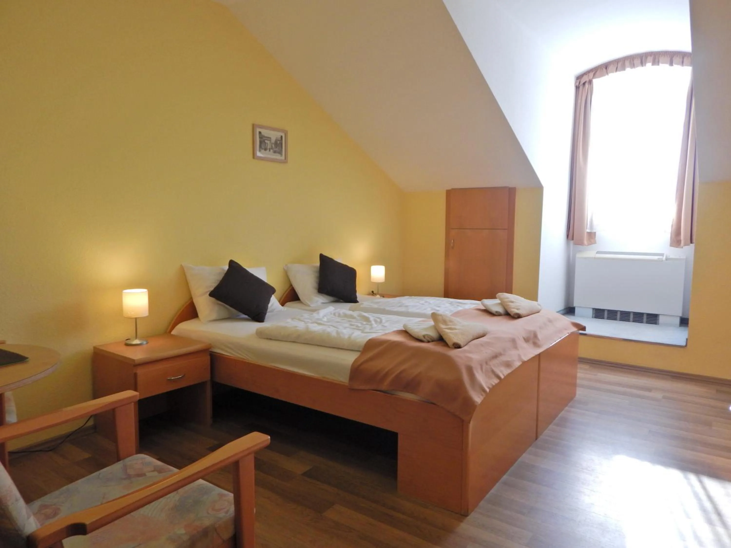 Bed in Panorama Hotel Noszvaj