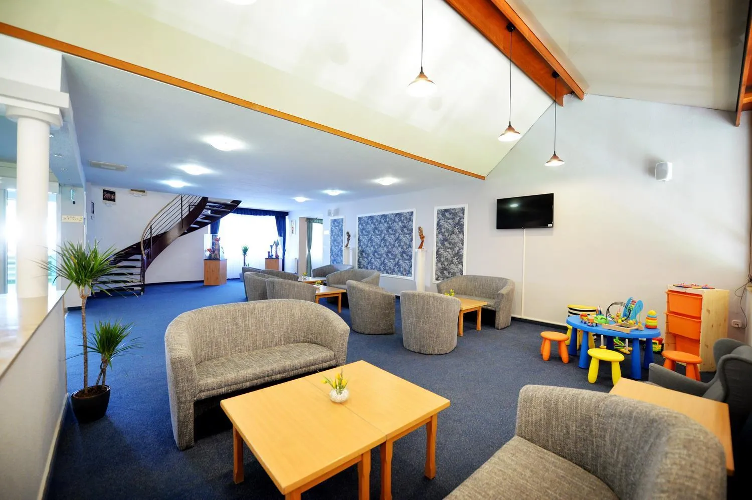 Communal lounge/ TV room in Panorama Hotel Noszvaj