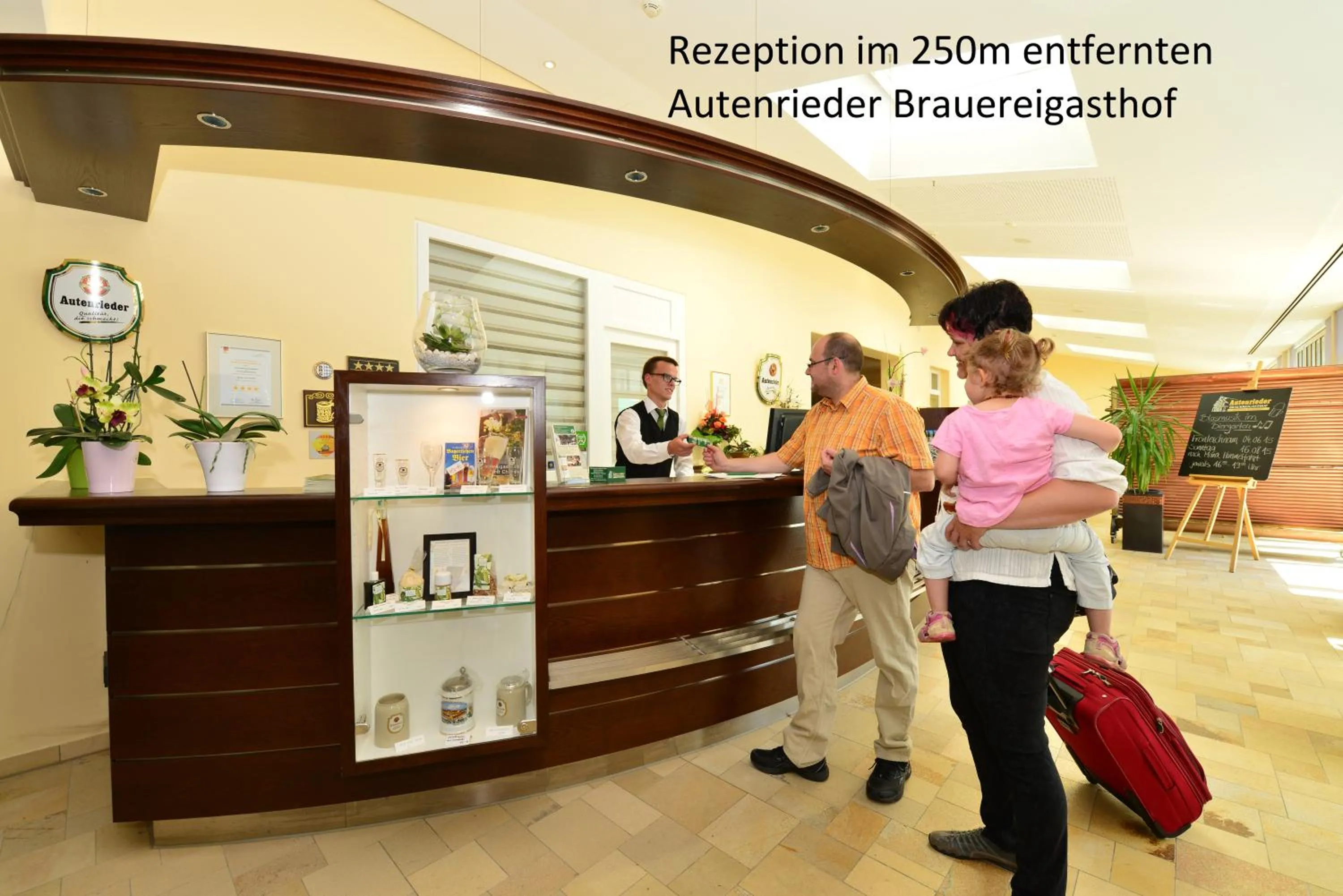 Lobby or reception in Autenrieder Gästehaus Schlossbräu