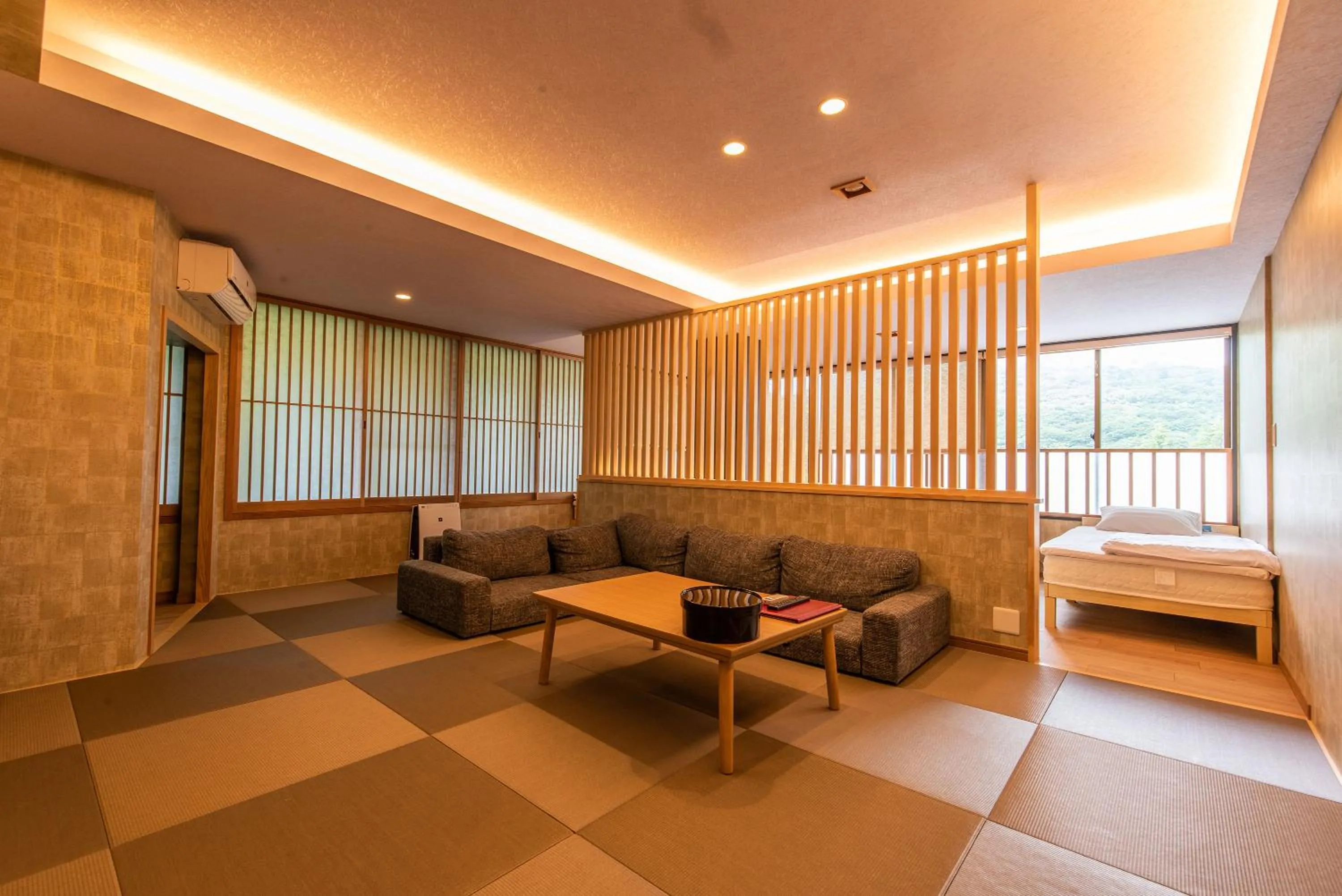 Photo of the whole room, Bed in Unzen Sky Hotel
