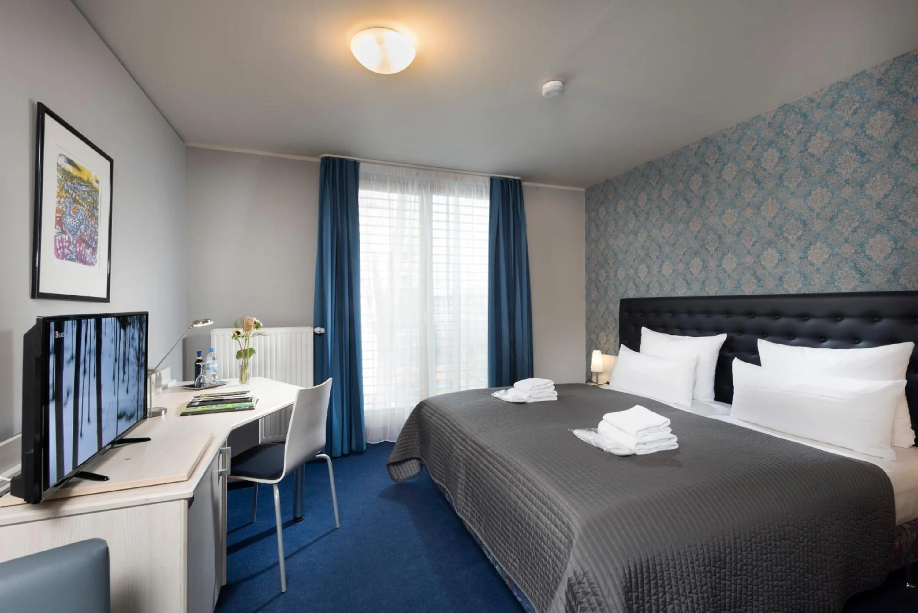 Bed in Hotel Ambassador-Berlin Grünau