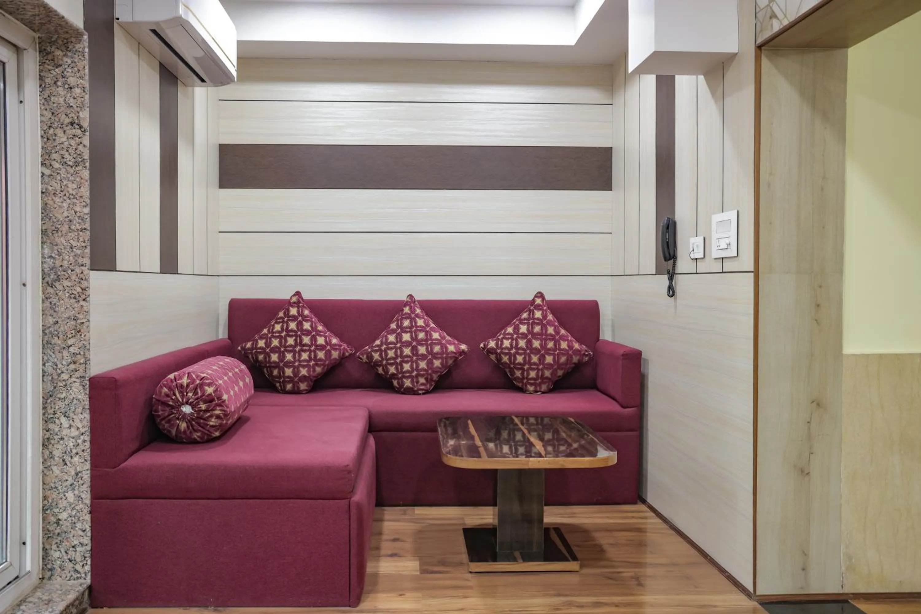 Living room in Hotel Cama