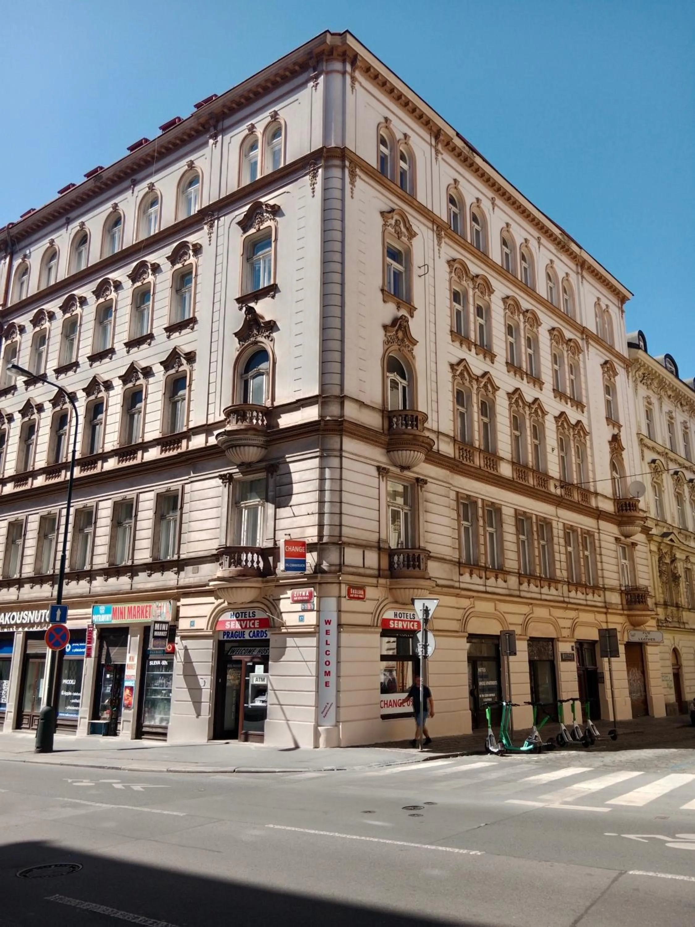 Property building in Welcome Hostel & Apartments Praguecentre