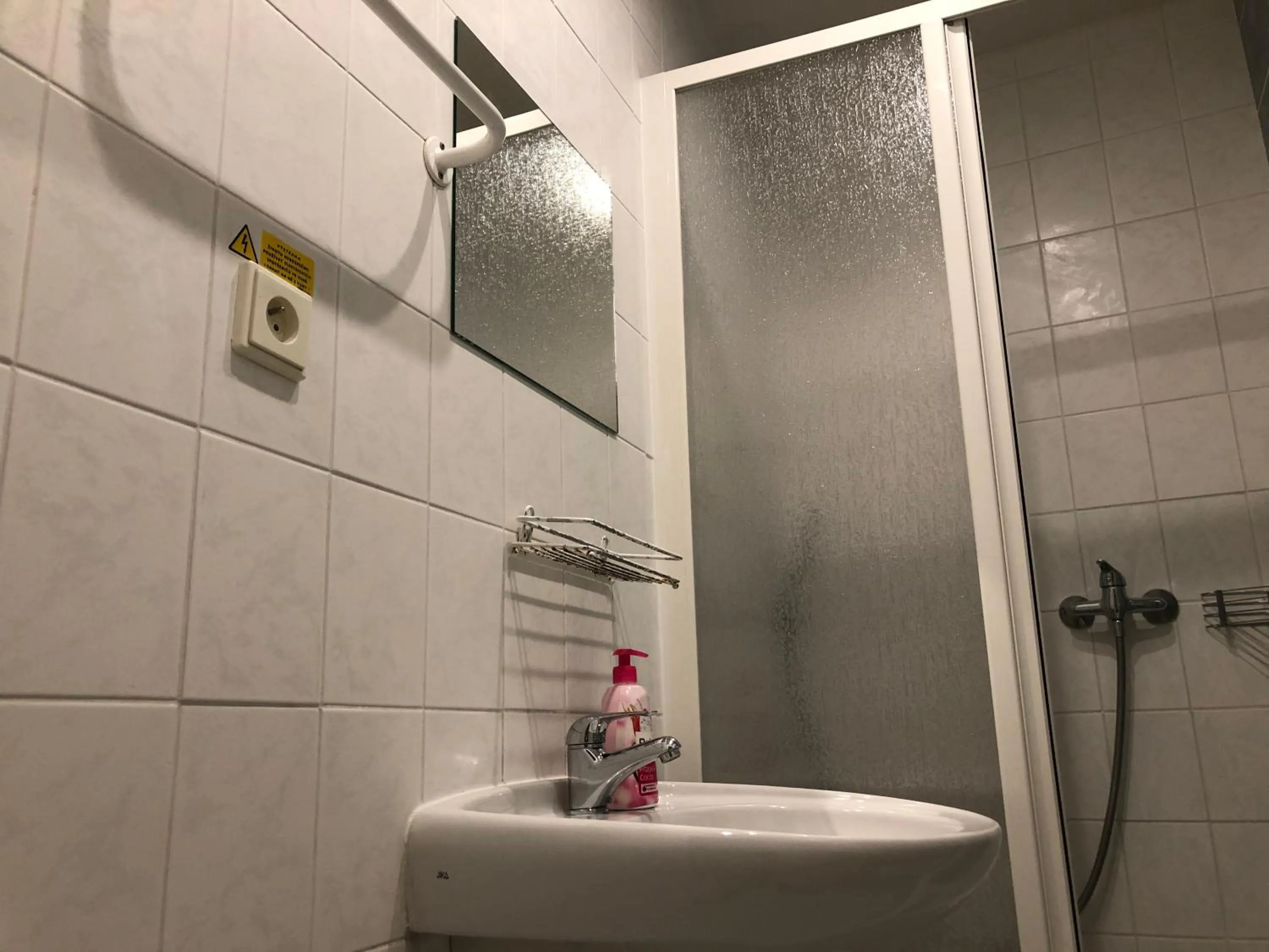 Shower in Welcome Hostel & Apartments Praguecentre