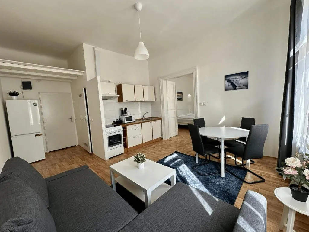 Kitchen or kitchenette in Welcome Hostel & Apartments Praguecentre