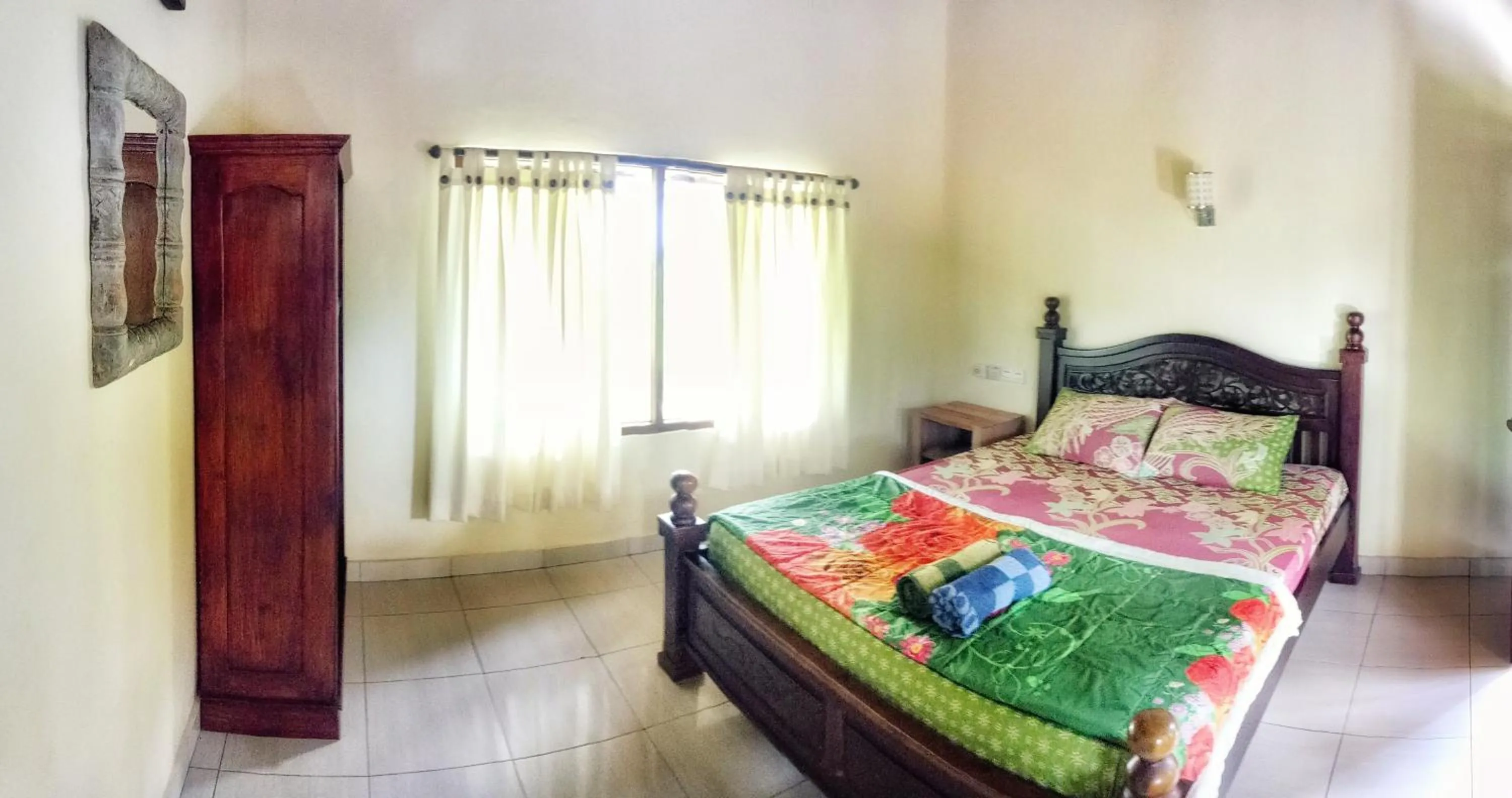 Bed in bucu hidden guest house, and meditation center