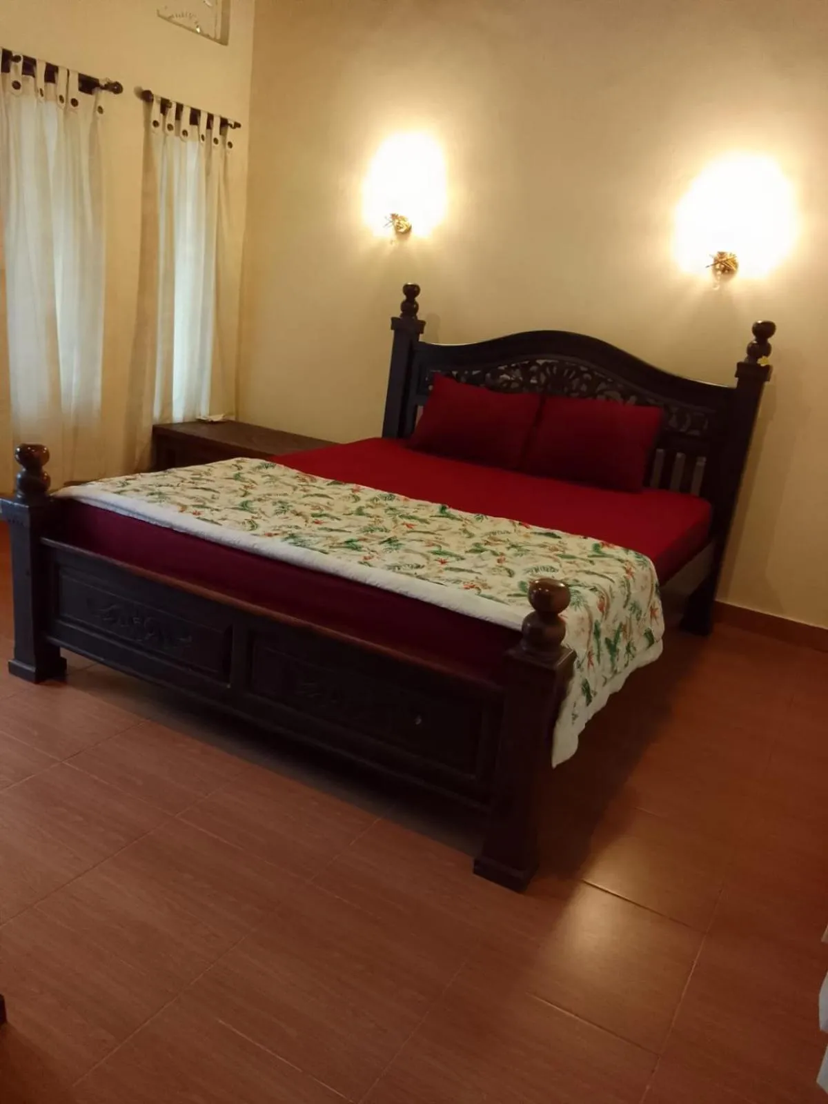 Bed in bucu hidden guest house, and meditation center
