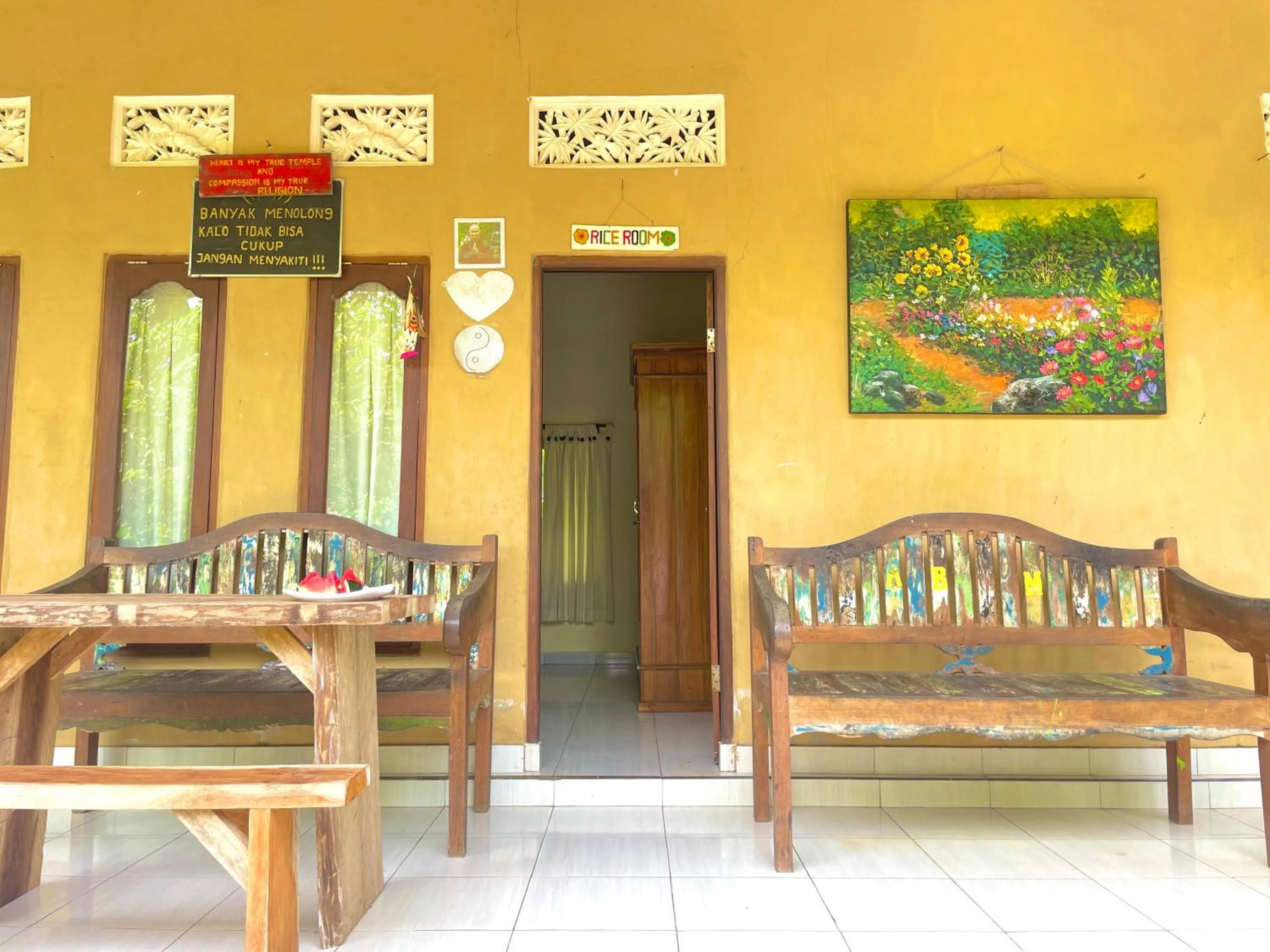 Internal: Not applicable to any particular room in bucu hidden guest house, and meditation center