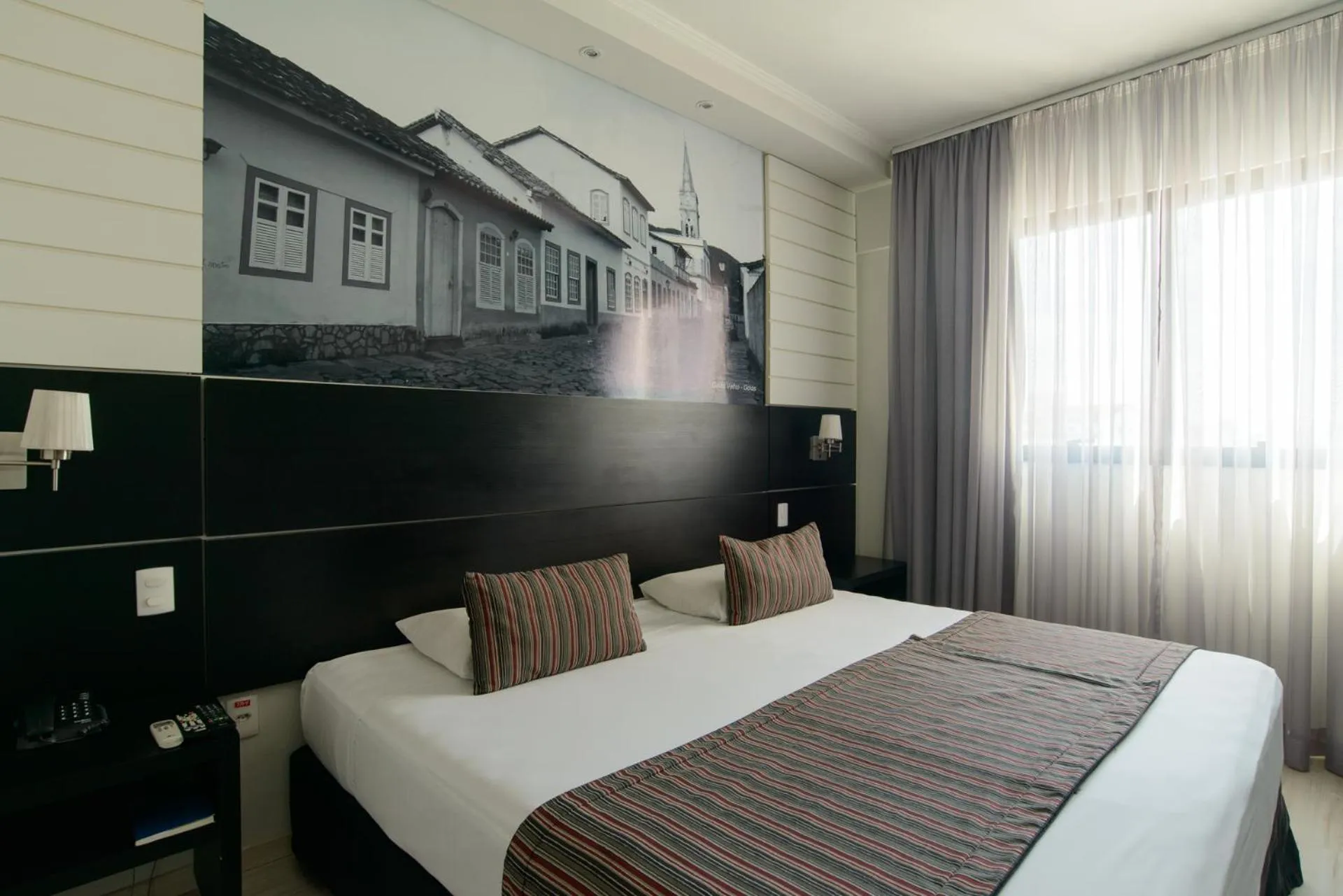 Bed in Faro Hotel Taubaté