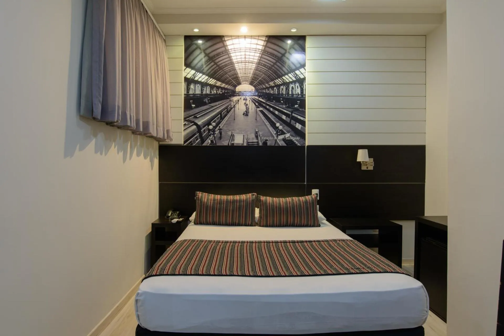 Bed in Faro Hotel Taubaté