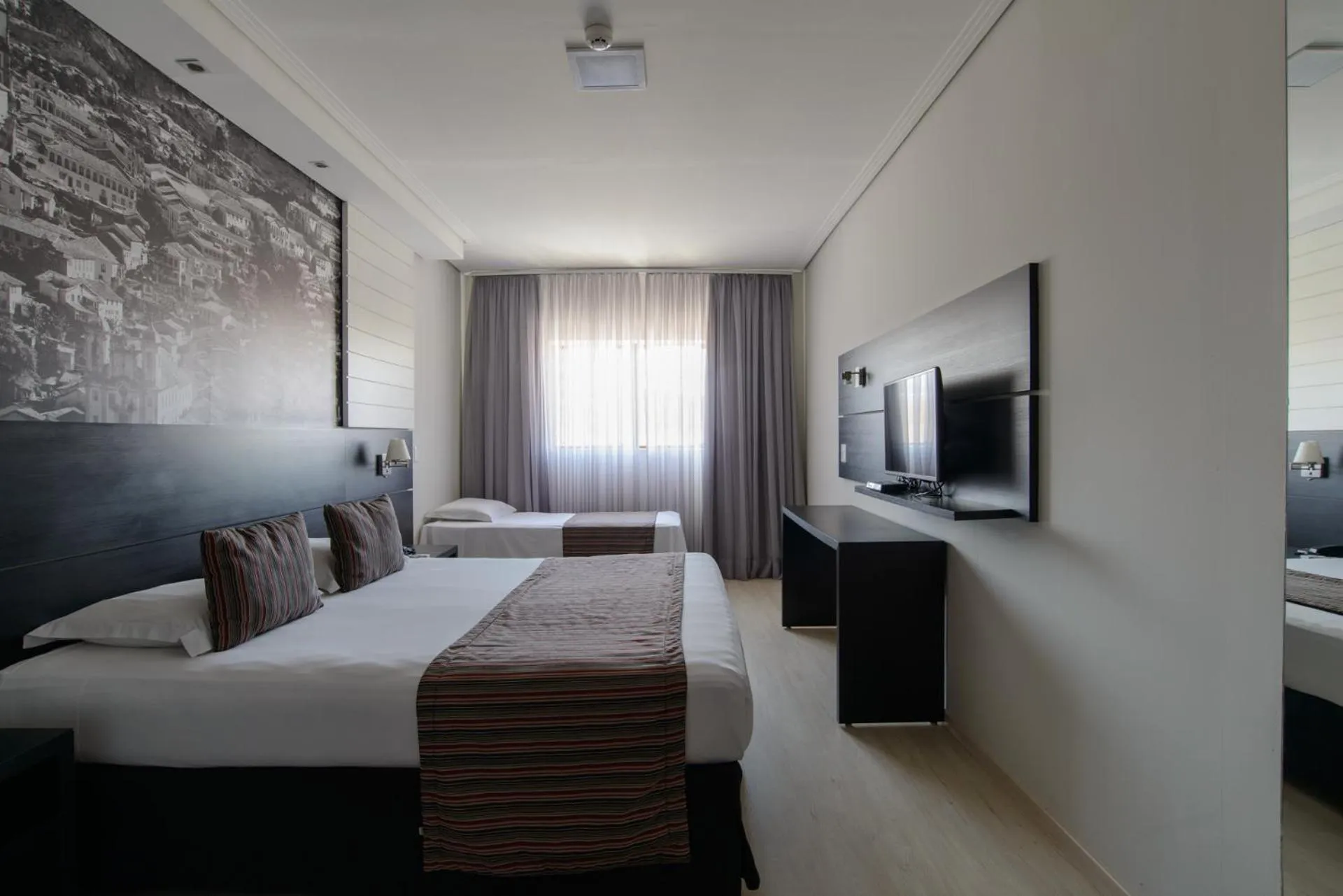 Bed in Faro Hotel Taubaté