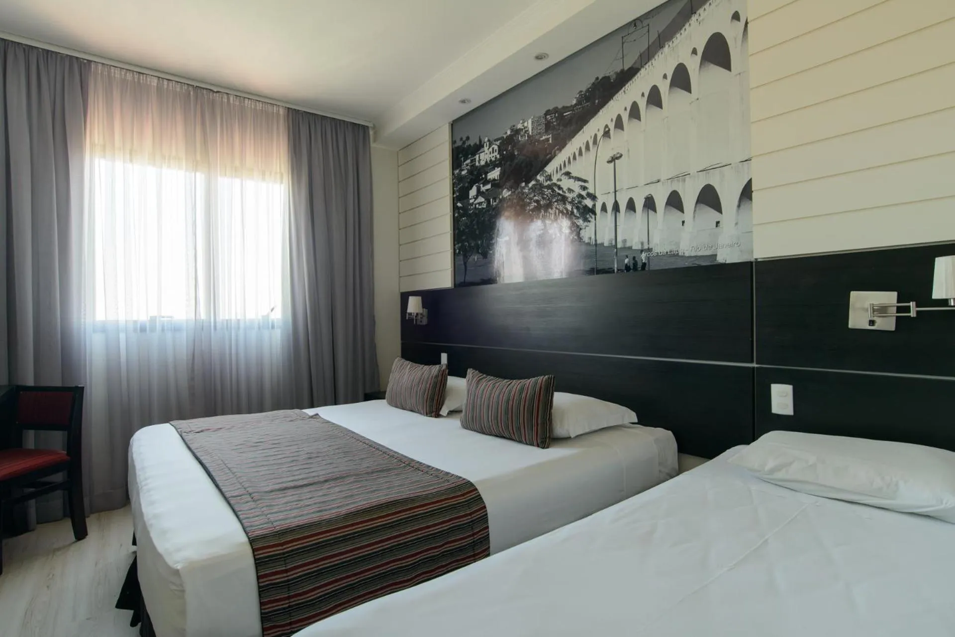 Bed in Faro Hotel Taubaté