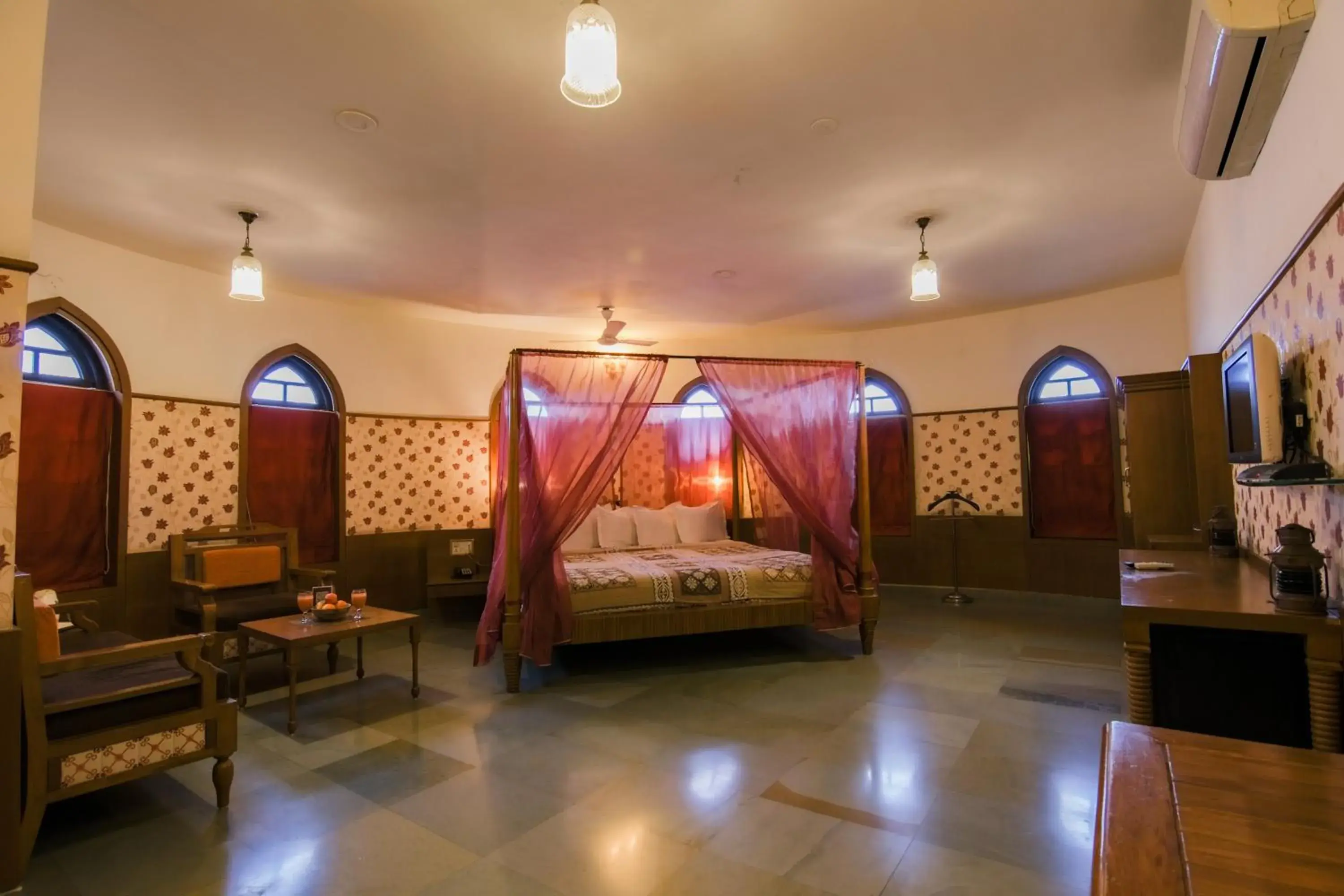 Bed in Heritage Khirasara Palace Bed in Heritage Khirasara Palace