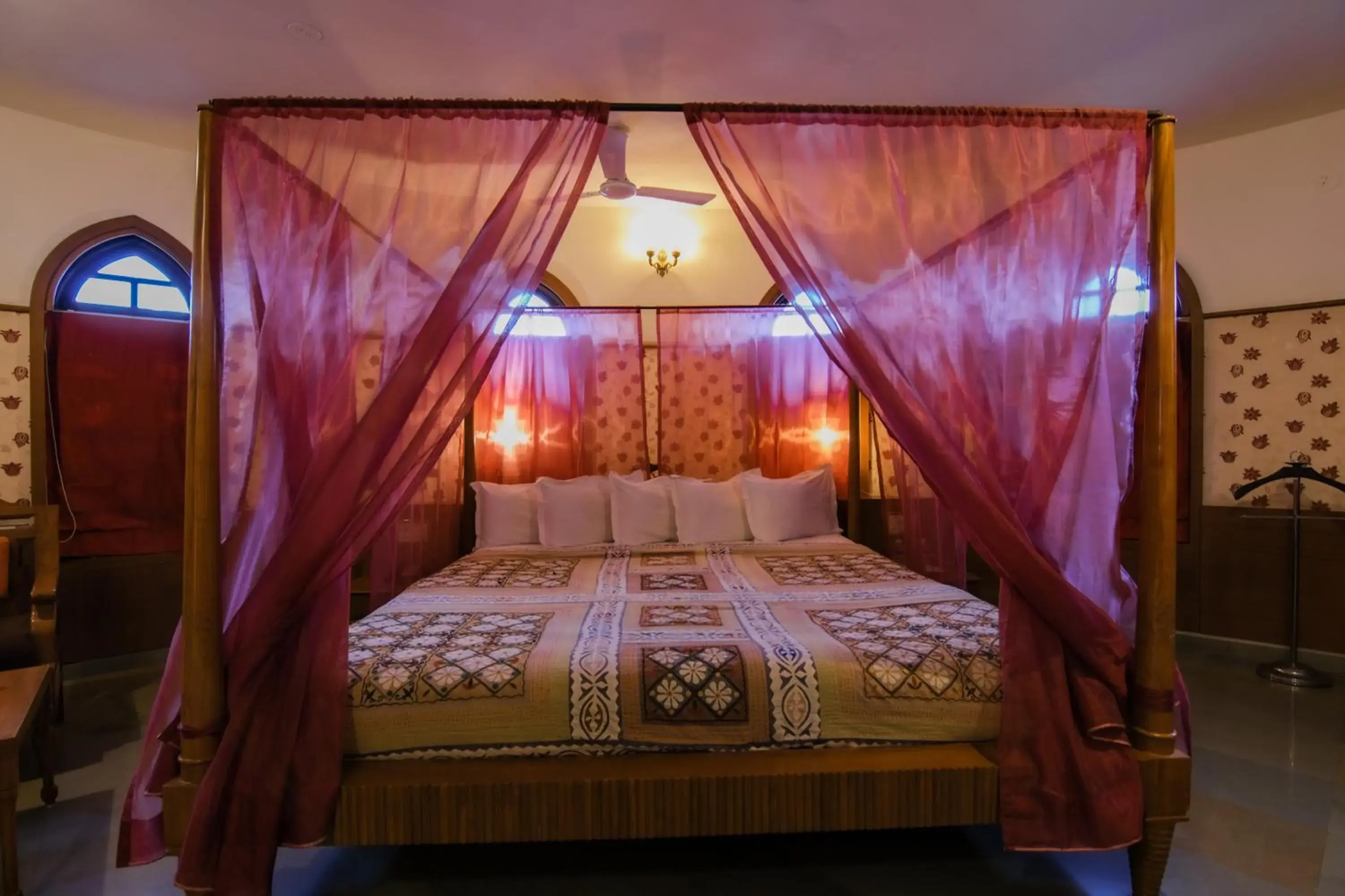 Bed in Heritage Khirasara Palace Bed in Heritage Khirasara Palace