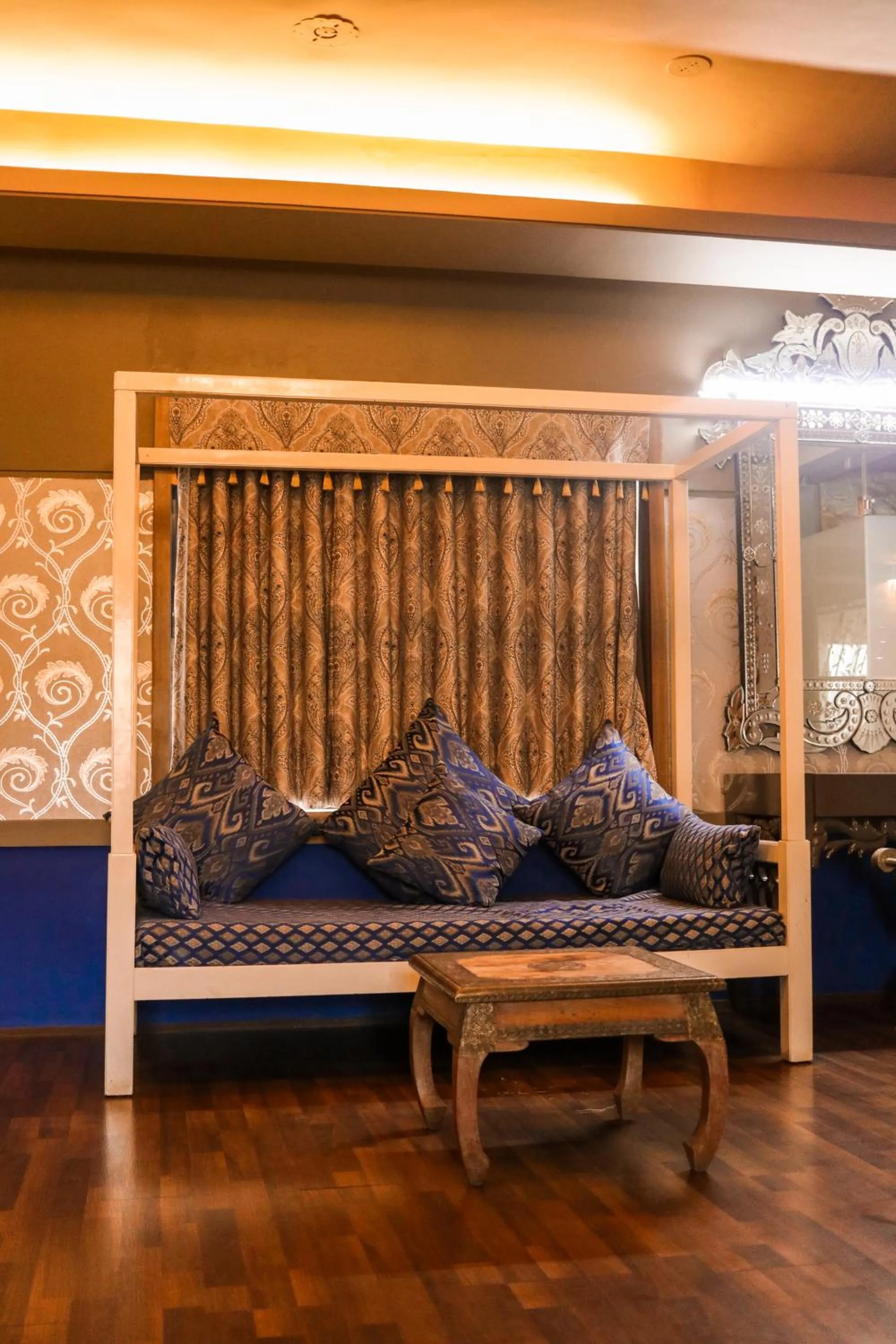 Bed in Heritage Khirasara Palace