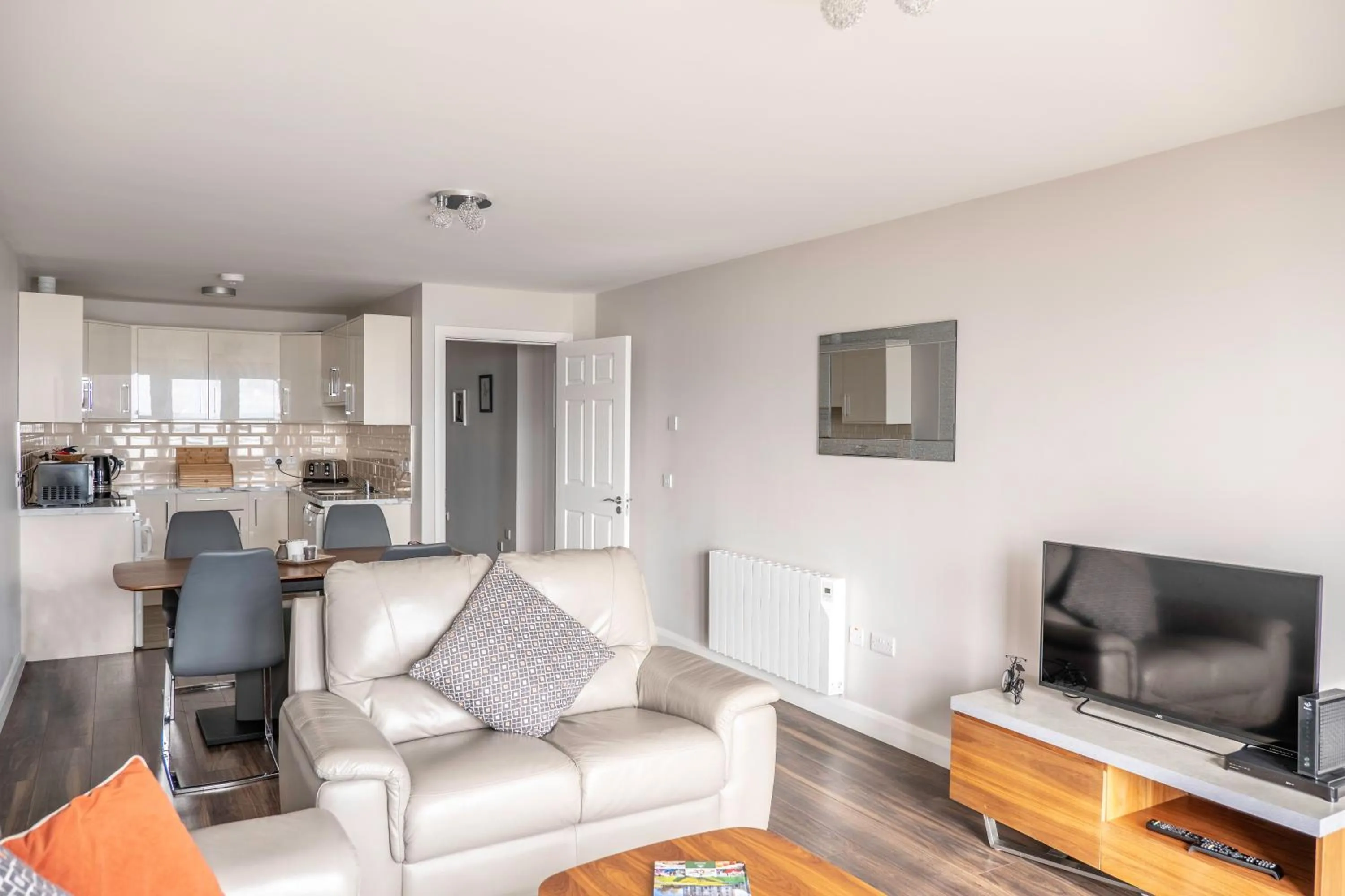 Living room in Galway Bay Sea View Apartments