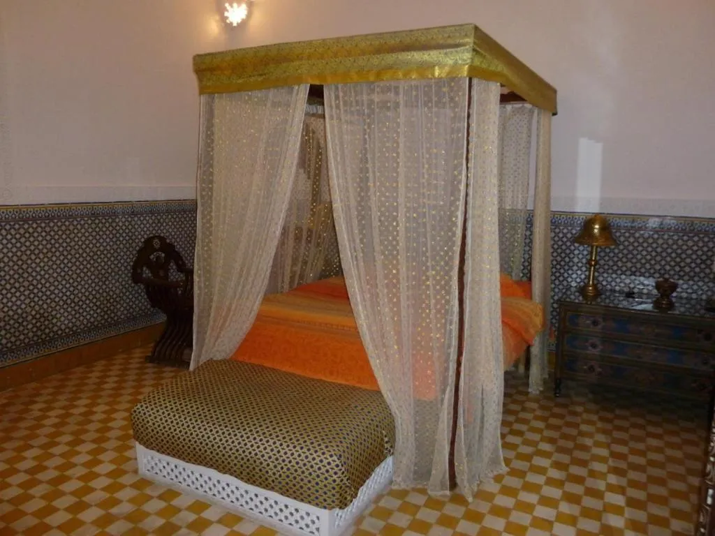 Bed in Riad Ifoulki