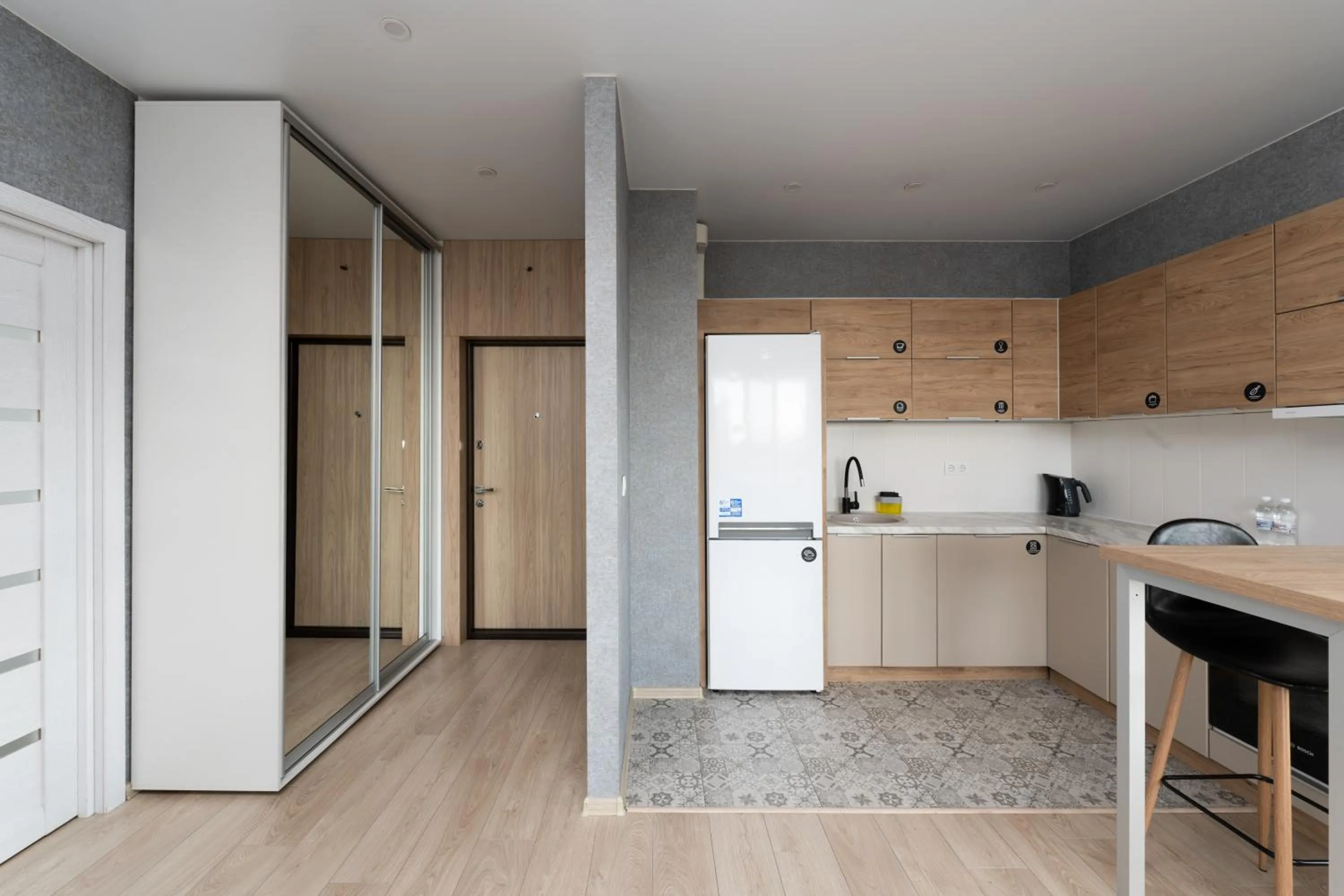 Kitchen or kitchenette in Nyvky Residence